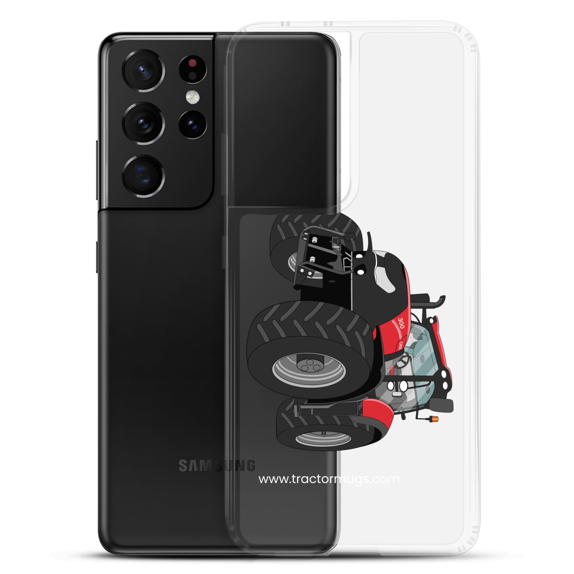 The Tractor Mugs Store Case IH Optum 300 CVX | Clear Case for Samsung® Quality Farmers Merch