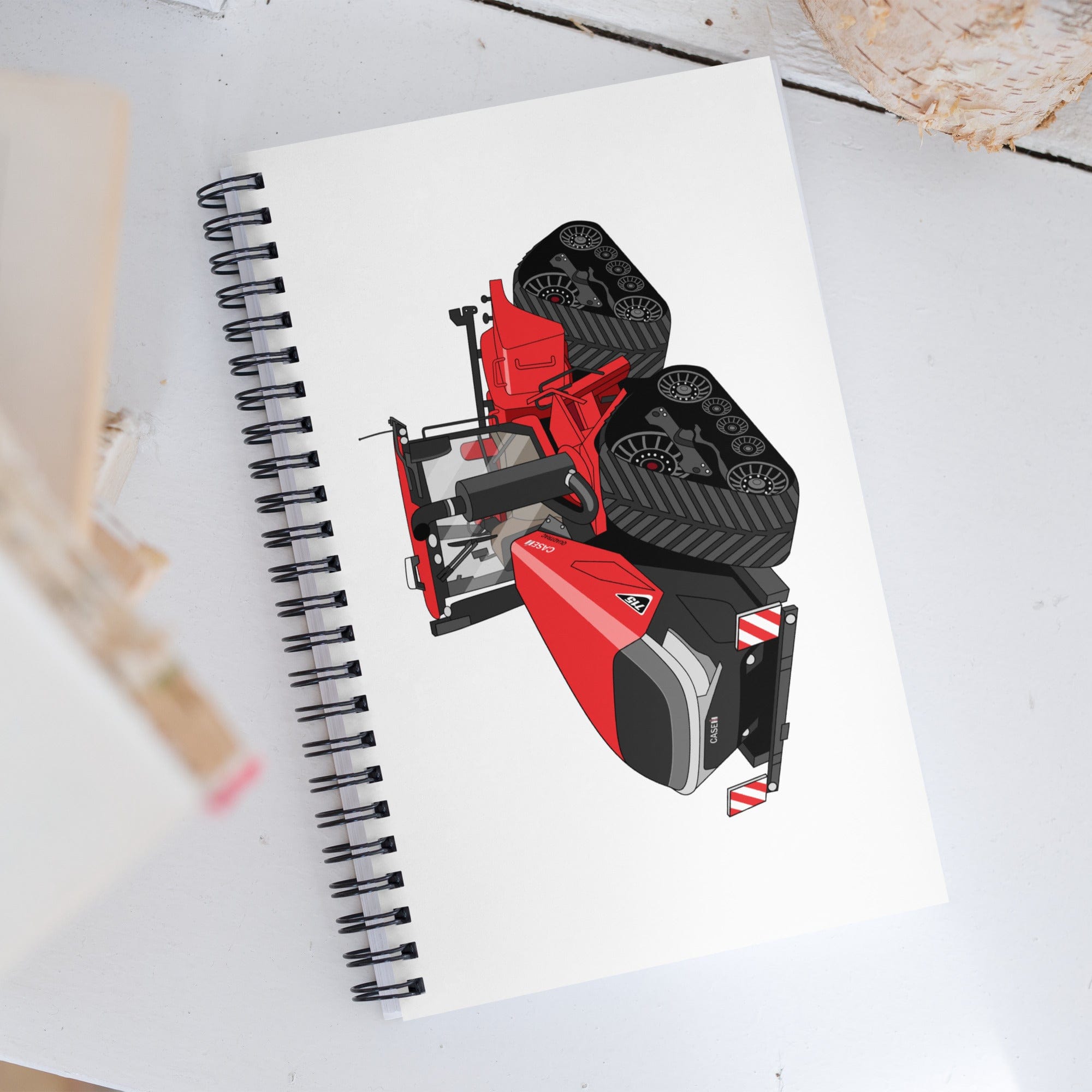The Tractor Mugs Store Case IH Quadtrac 715 | Spiral notebook Quality Farmers Merch