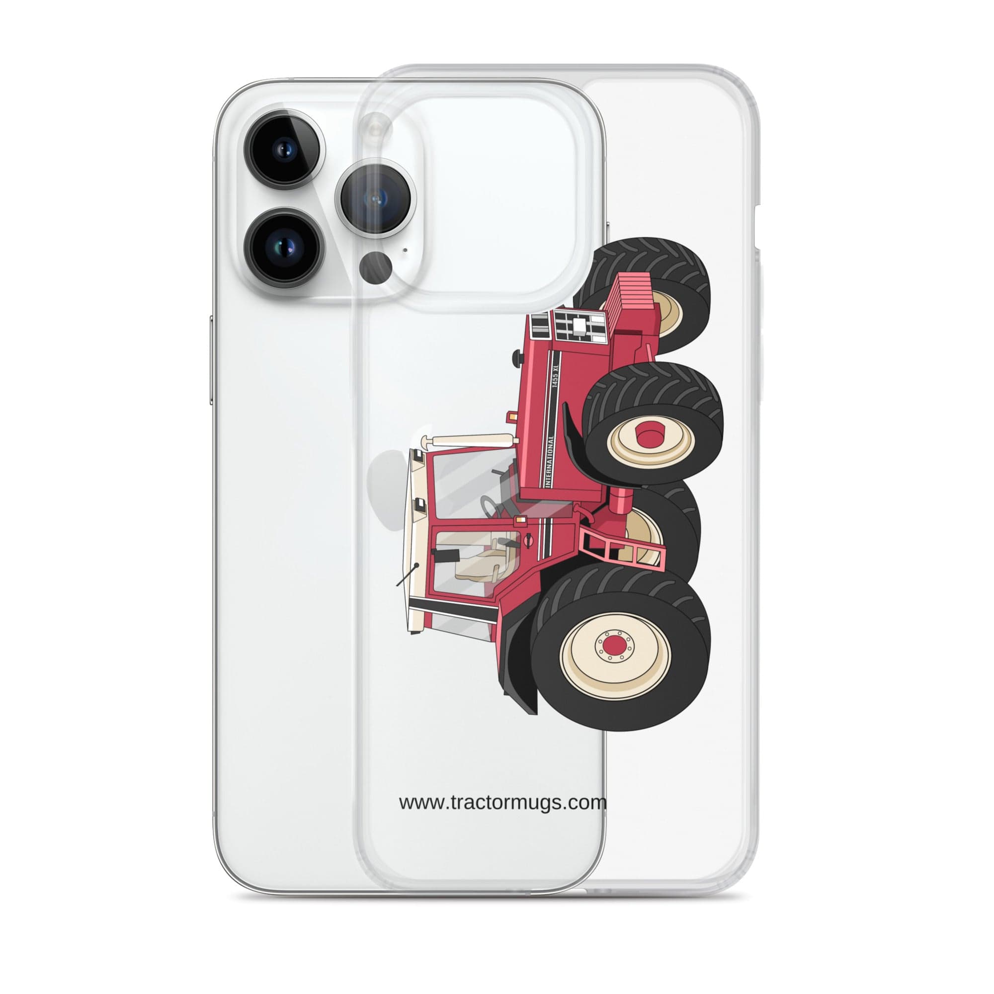 The Tractor Mugs Store Case International 1455 XL | Clear Case for iPhone® Quality Farmers Merch