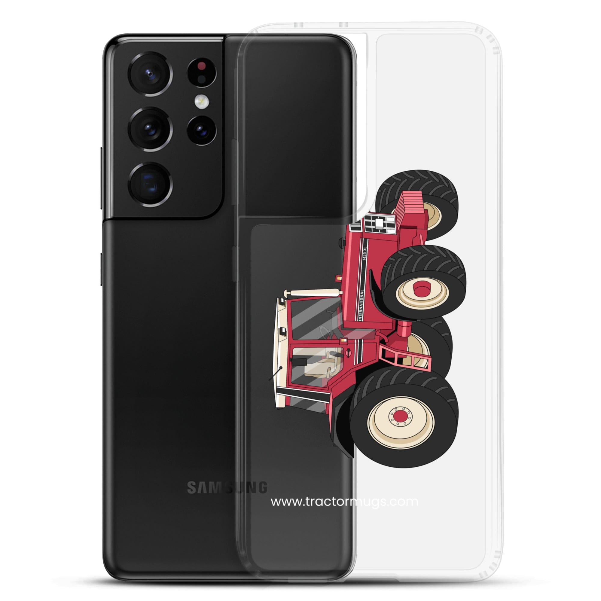 The Tractor Mugs Store Case International 1455 XL | Clear Case for Samsung® Quality Farmers Merch