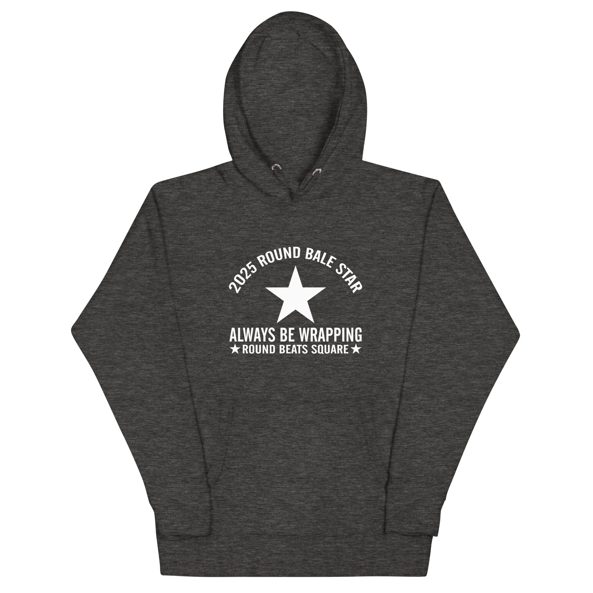 The Tractor Mugs Store Charcoal Heather / S Round Baler Star | Unisex Hoodie Quality Farmers Merch
