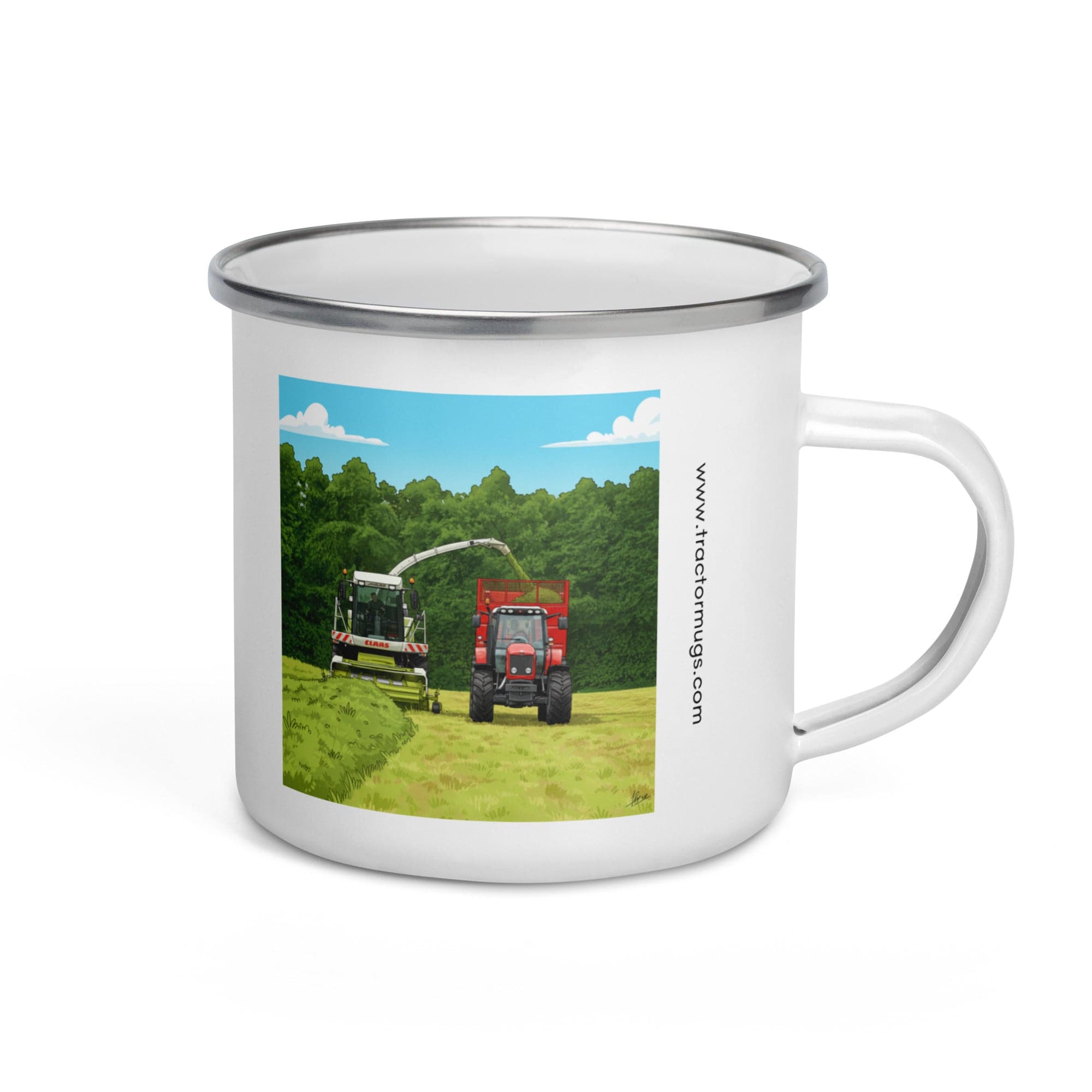 The Tractor Mugs Store 'CLASS Contractor Man' | Enamel Mug Quality Farmers Merch