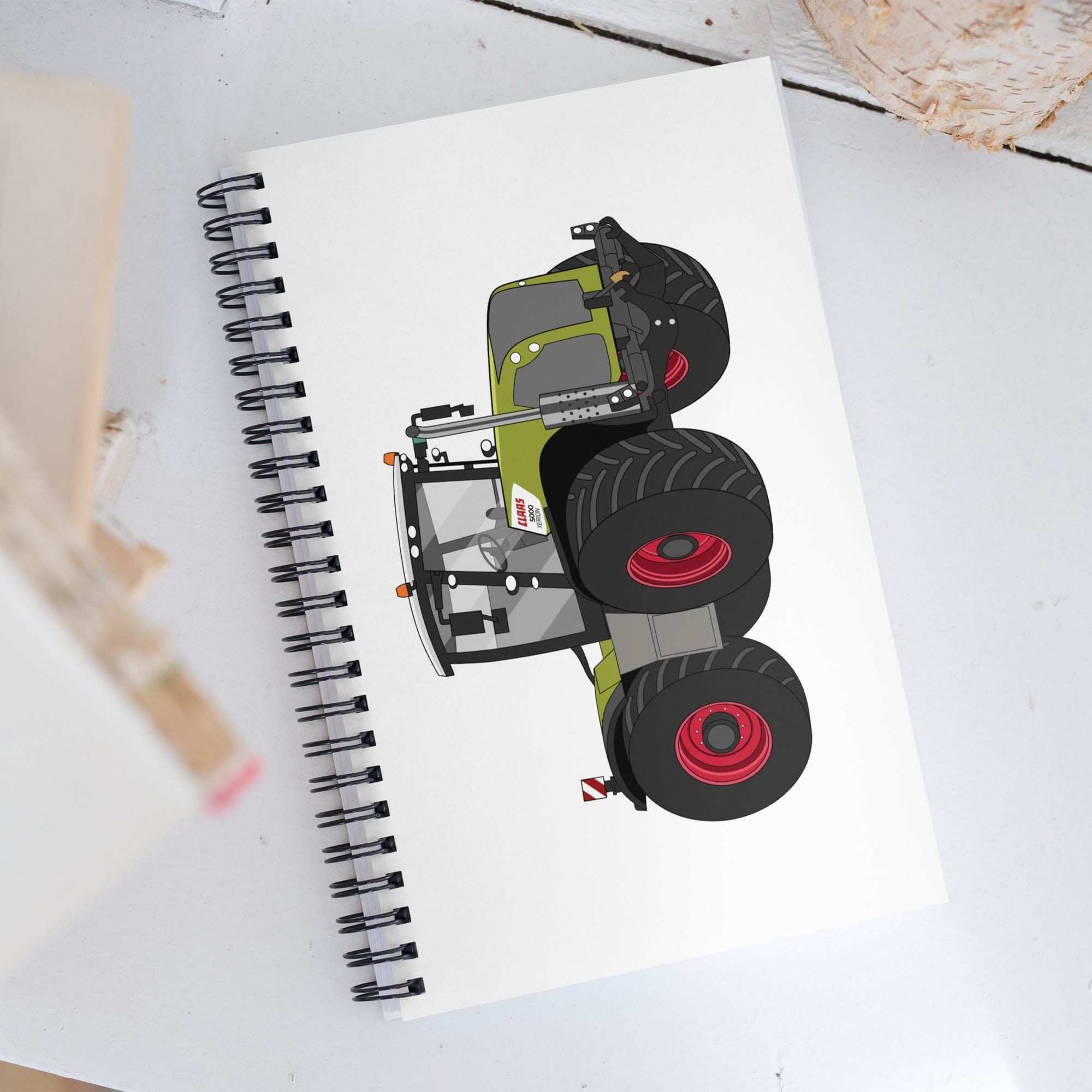 The Tractor Mugs Store Class Xerion 5000 Tractor VC | Spiral notebook Quality Farmers Merch