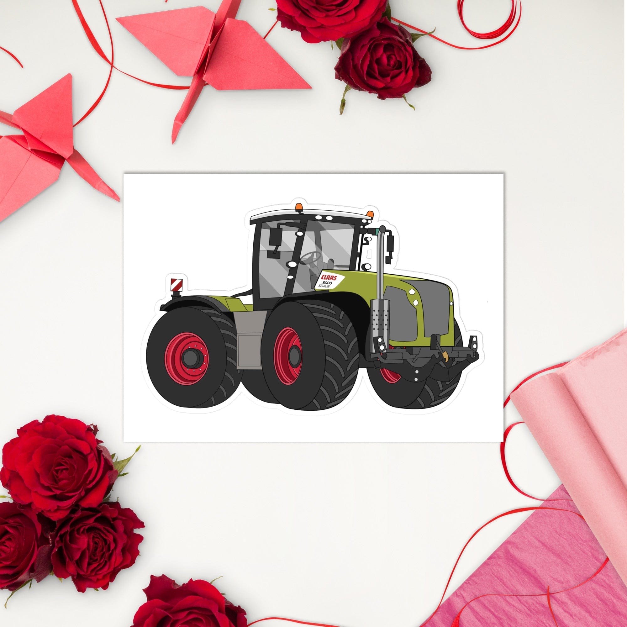 The Tractor Mugs Store Class Xerion 5000 Tractor VC | Sticker sheet Quality Farmers Merch