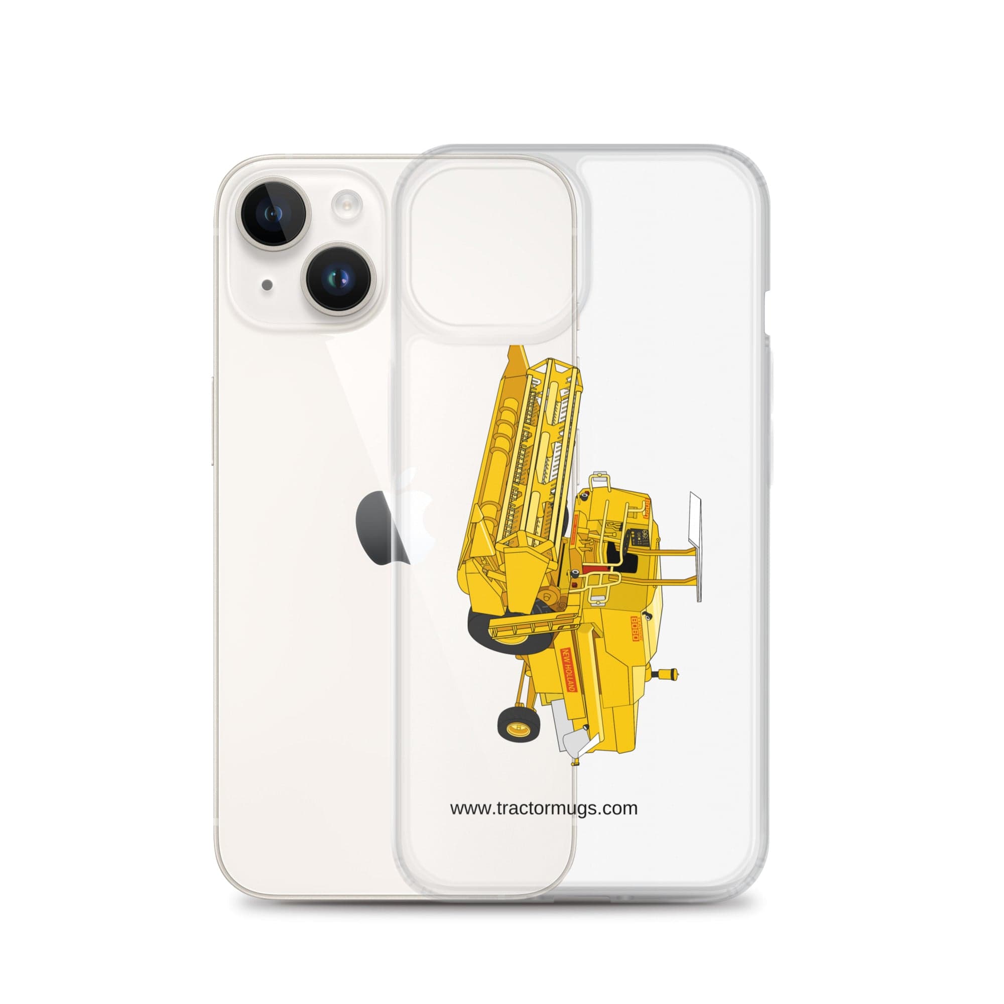 The Tractor Mugs Store Clayson 8060 Combine Harvester | Clear Case for iPhone® Quality Farmers Merch