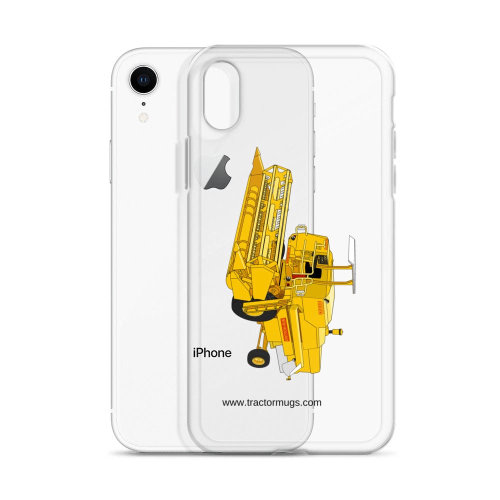 The Tractor Mugs Store Clayson 8060 Combine Harvester | Clear Case for iPhone® Quality Farmers Merch