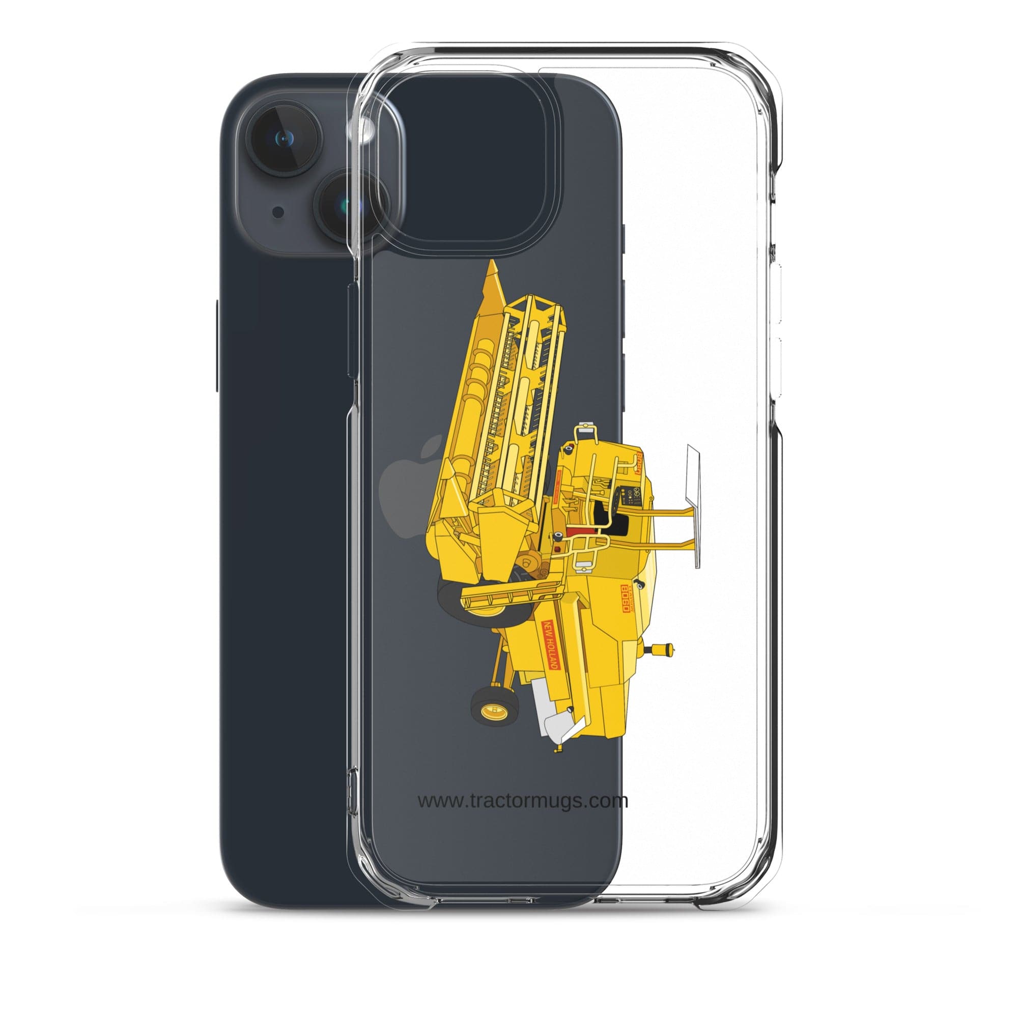 The Tractor Mugs Store Clayson 8060 Combine Harvester | Clear Case for iPhone® Quality Farmers Merch