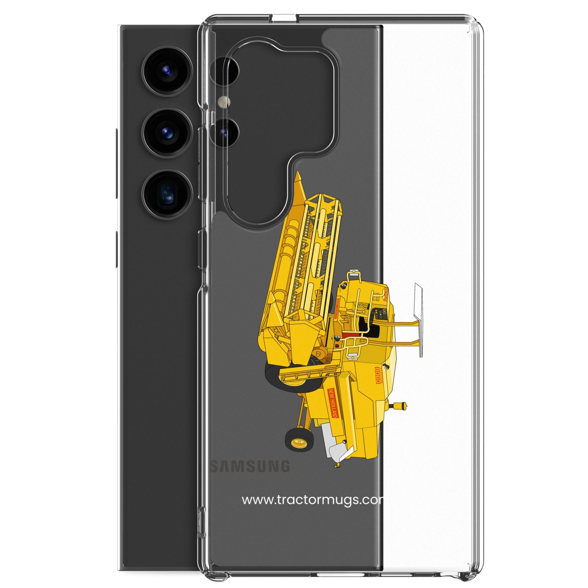 The Tractor Mugs Store Clayson 8060 Combine Harvester | Clear Case for Samsung® Quality Farmers Merch