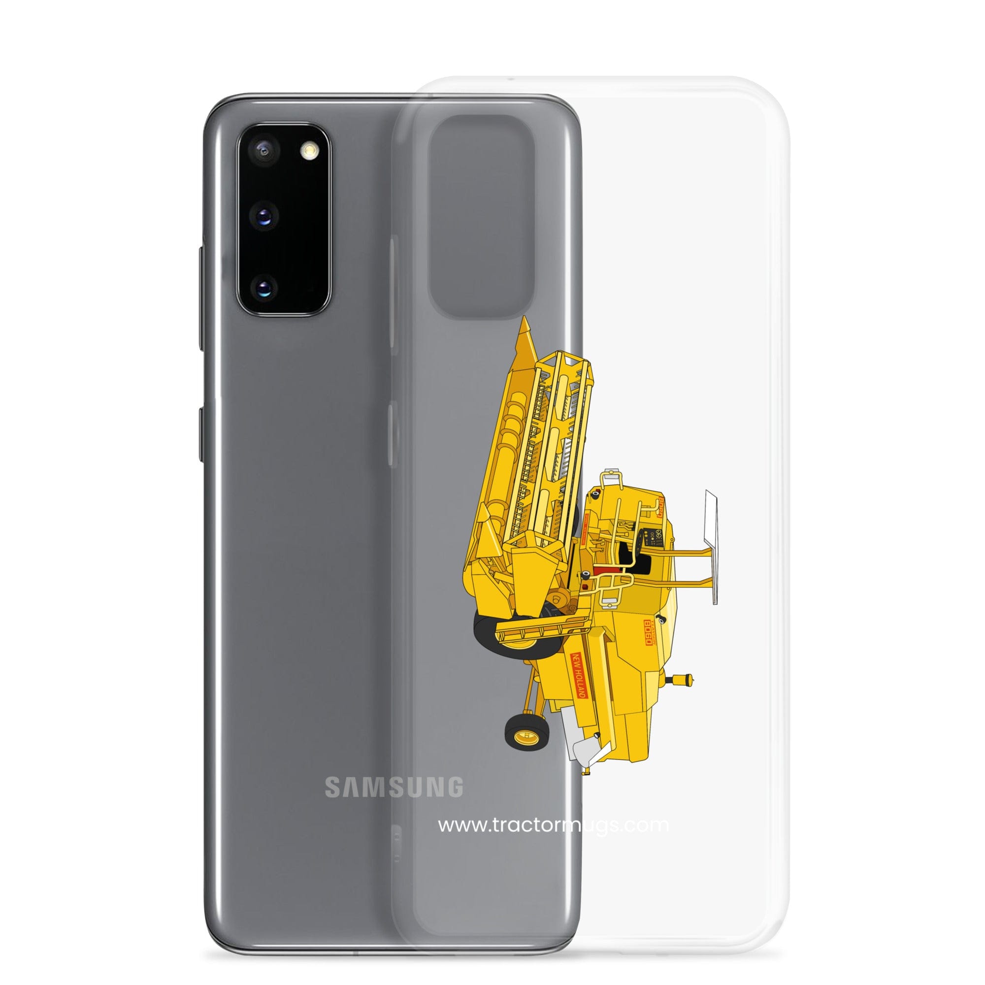 The Tractor Mugs Store Clayson 8060 Combine Harvester | Clear Case for Samsung® Quality Farmers Merch