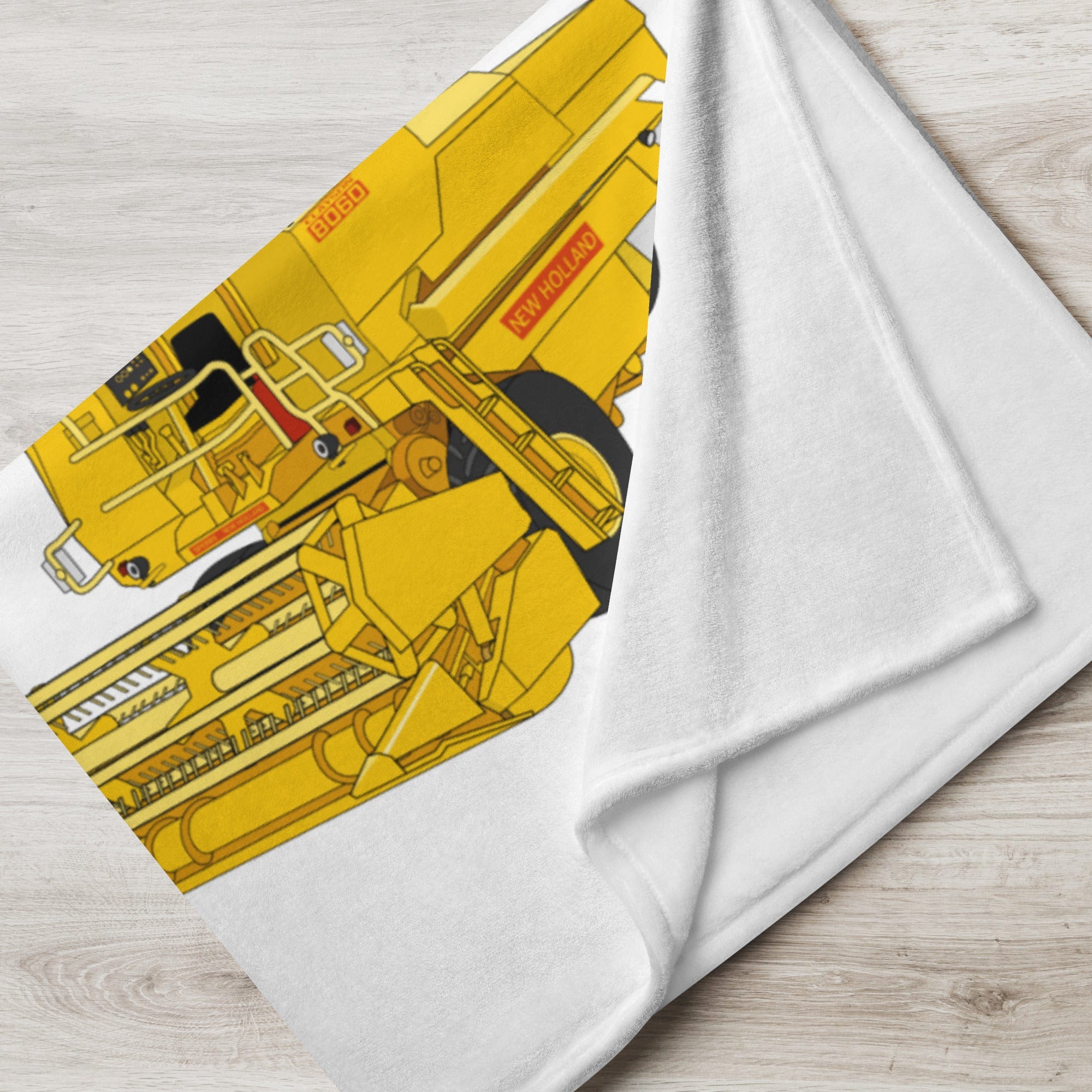 The Tractor Mugs Store Clayson 8060 Combine Harvester | Throw Blanket Quality Farmers Merch