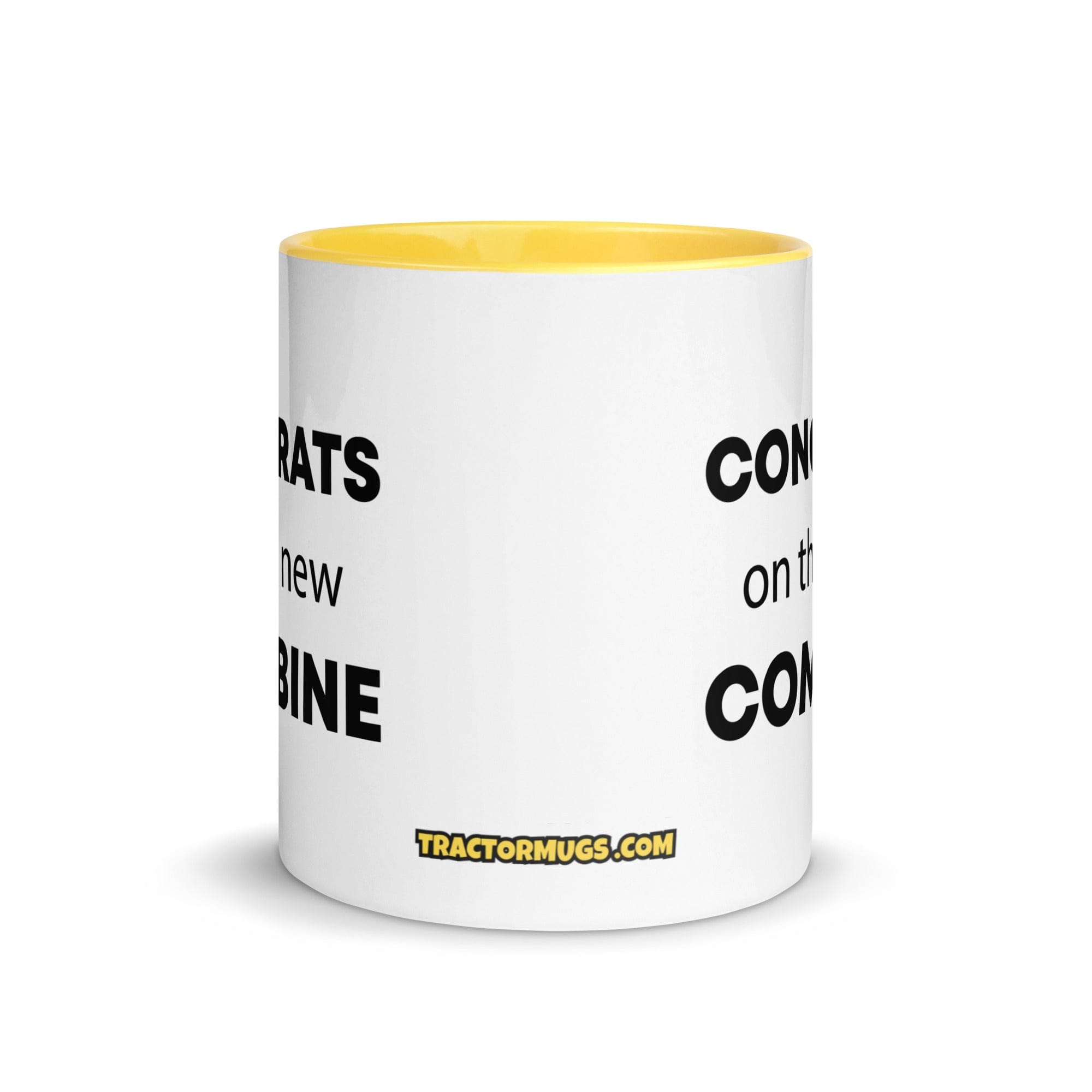 The Tractor Mugs Store Congrats On The New Combine | Mug with Color Inside Quality Farmers Merch