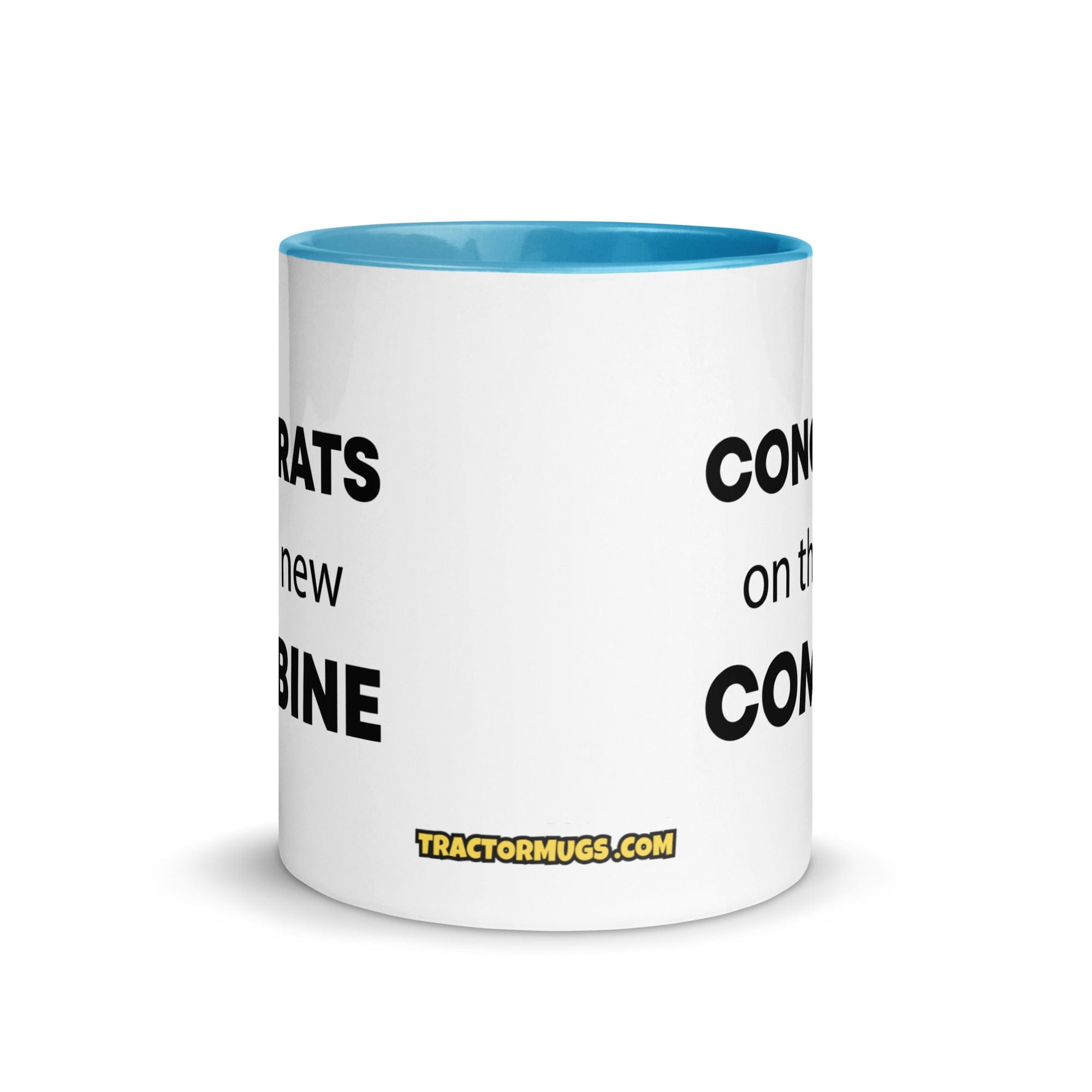 The Tractor Mugs Store Congrats On The New Combine | Mug with Color Inside Quality Farmers Merch
