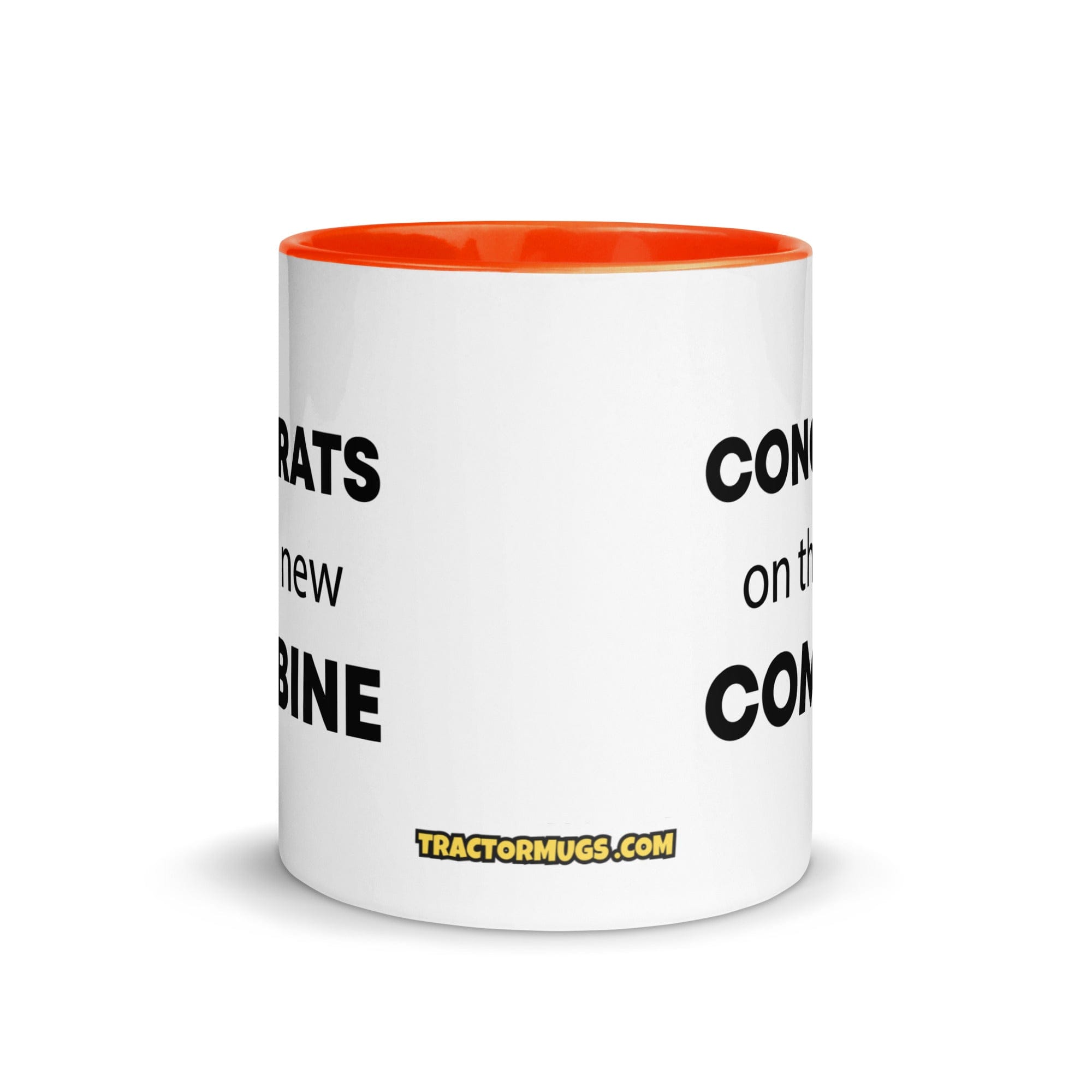 The Tractor Mugs Store Congrats On The New Combine | Mug with Color Inside Quality Farmers Merch