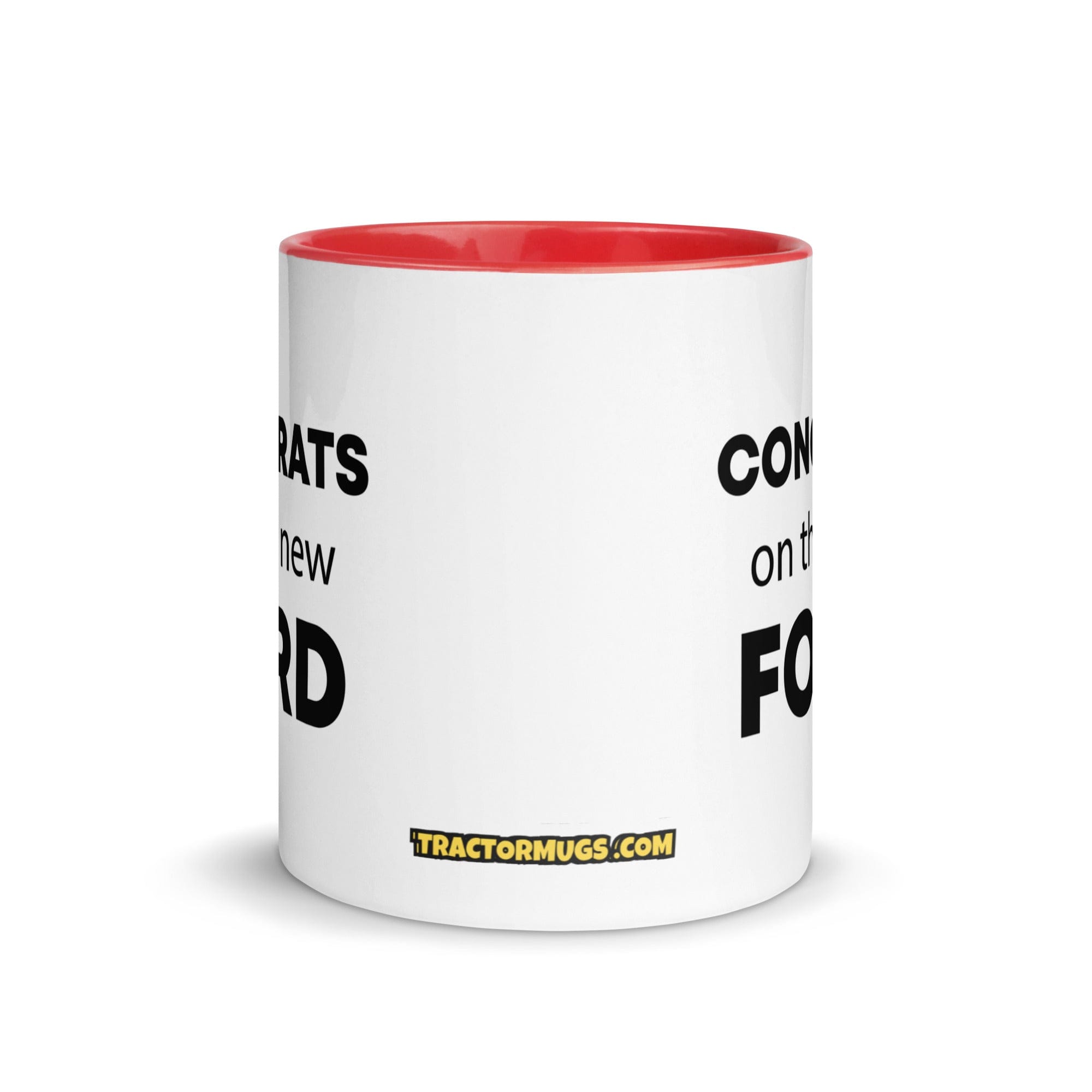 The Tractor Mugs Store Congrats On The New Ford | Mug with Color Inside Quality Farmers Merch