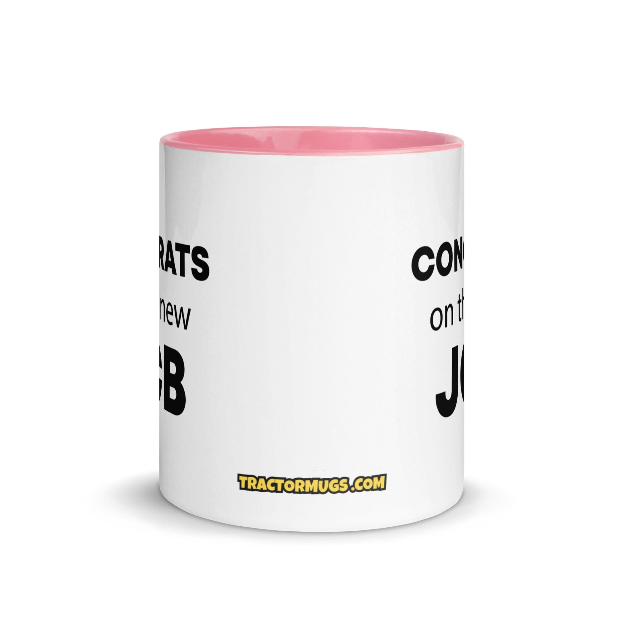 The Tractor Mugs Store Congrats On The New JCB Mug with Color Inside Quality Farmers Merch