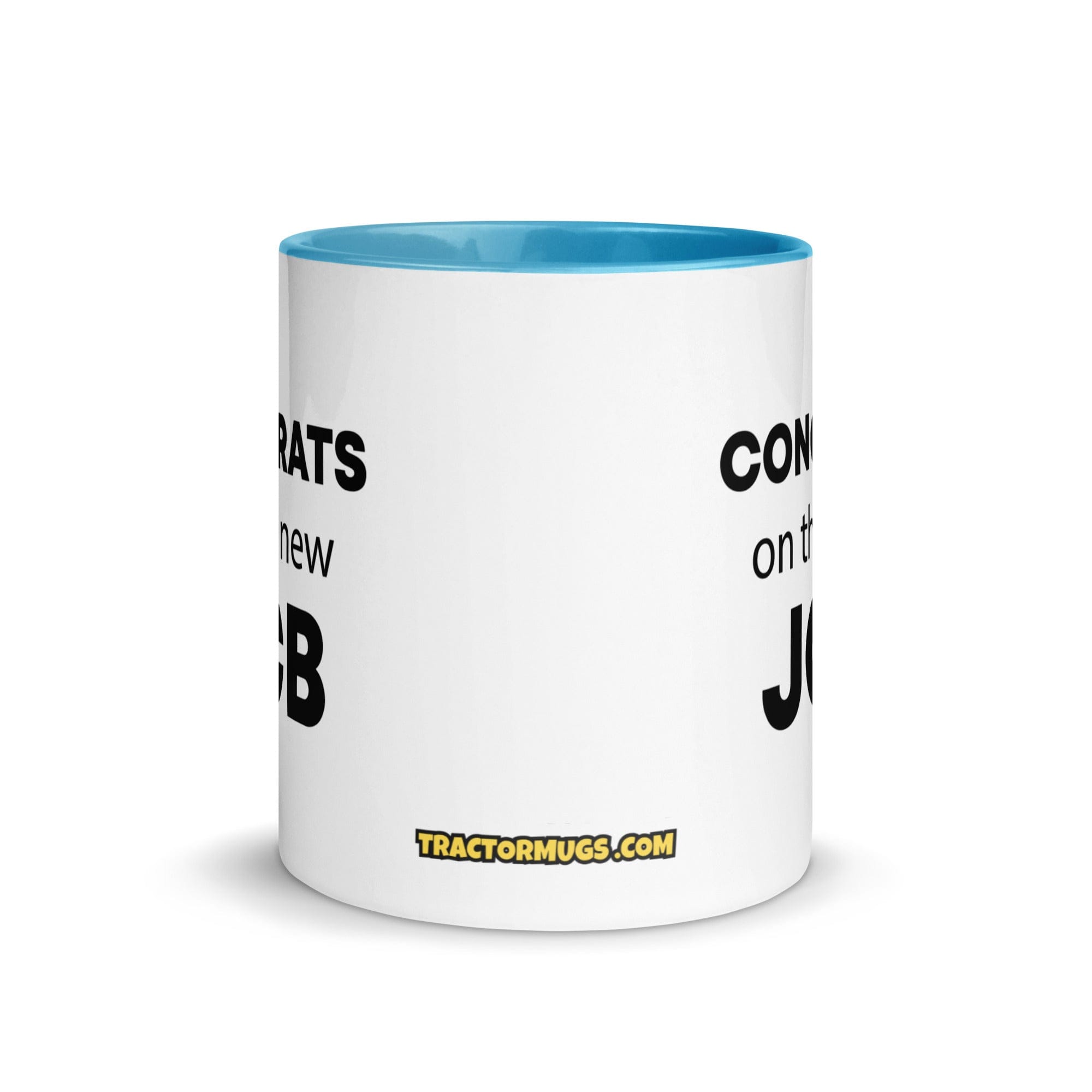 The Tractor Mugs Store Congrats On The New JCB Mug with Color Inside Quality Farmers Merch