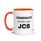 The Tractor Mugs Store Congrats On The New JCB Mug with Color Inside Quality Farmers Merch