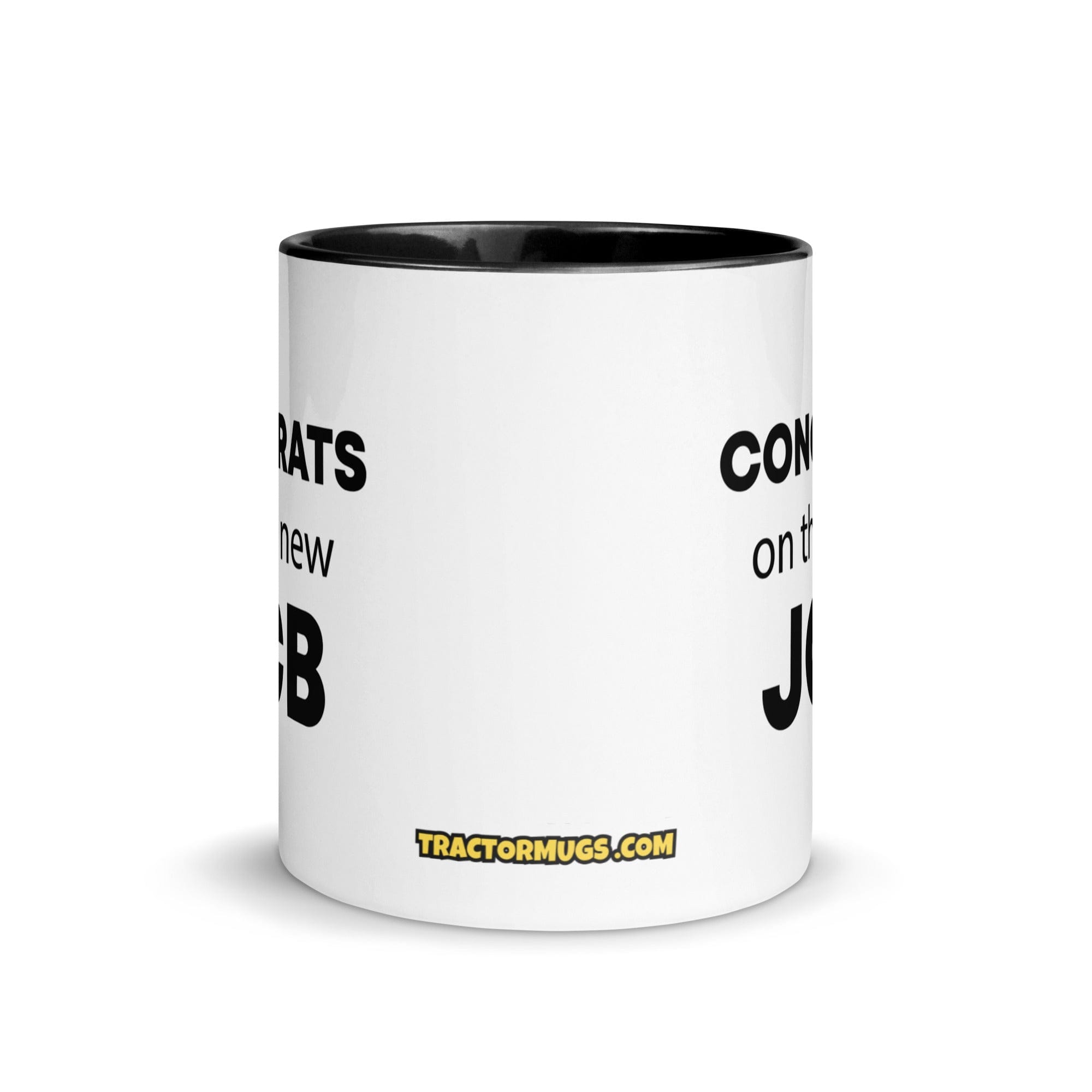 The Tractor Mugs Store Congrats On The New JCB Mug with Color Inside Quality Farmers Merch