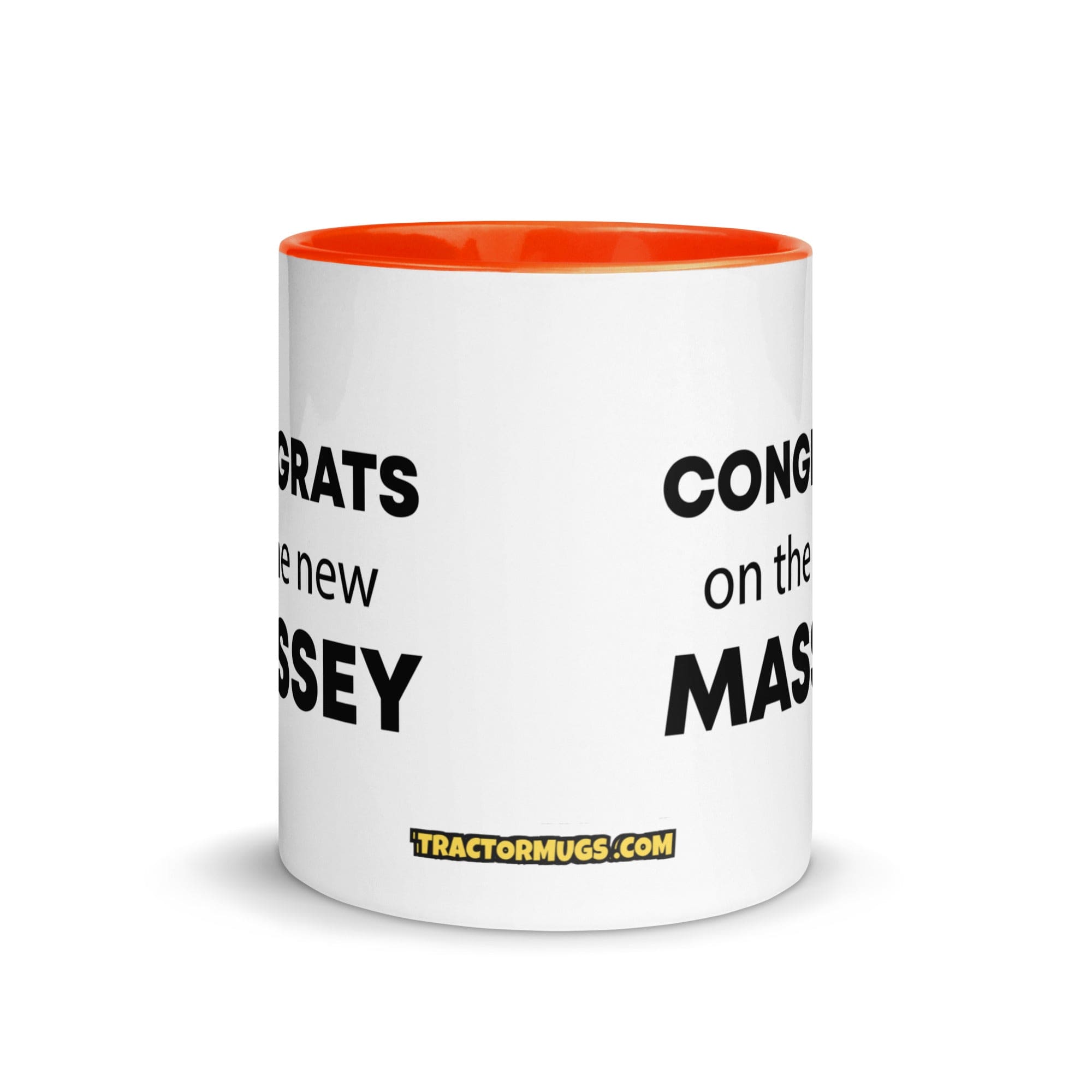 The Tractor Mugs Store Congrats On The New Massey | Mug with Color Inside Quality Farmers Merch
