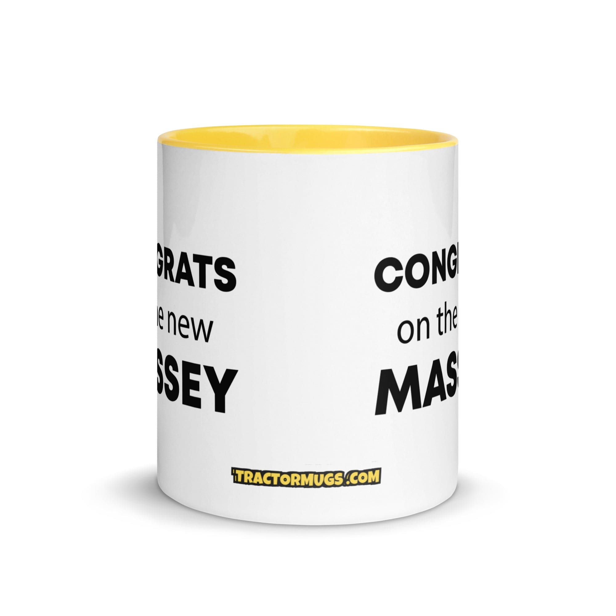 The Tractor Mugs Store Congrats On The New Massey | Mug with Color Inside Quality Farmers Merch