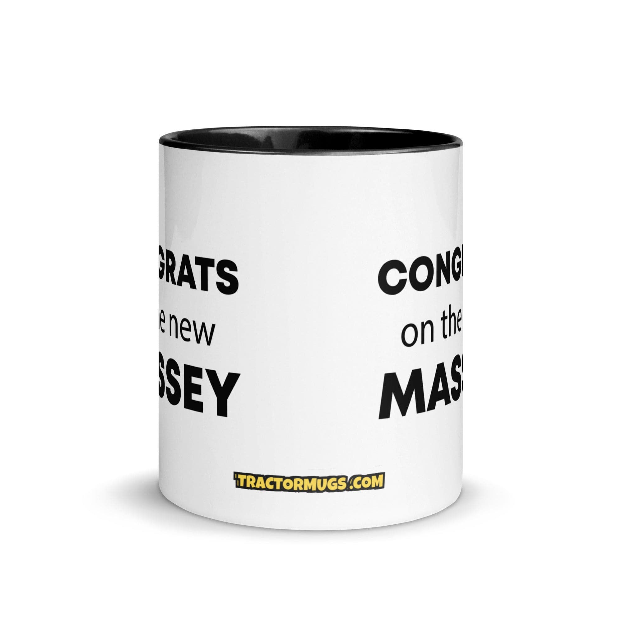 The Tractor Mugs Store Congrats On The New Massey | Mug with Color Inside Quality Farmers Merch