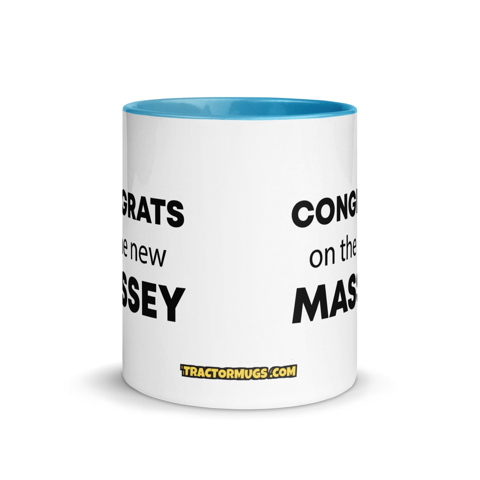 The Tractor Mugs Store Congrats On The New Massey | Mug with Color Inside Quality Farmers Merch