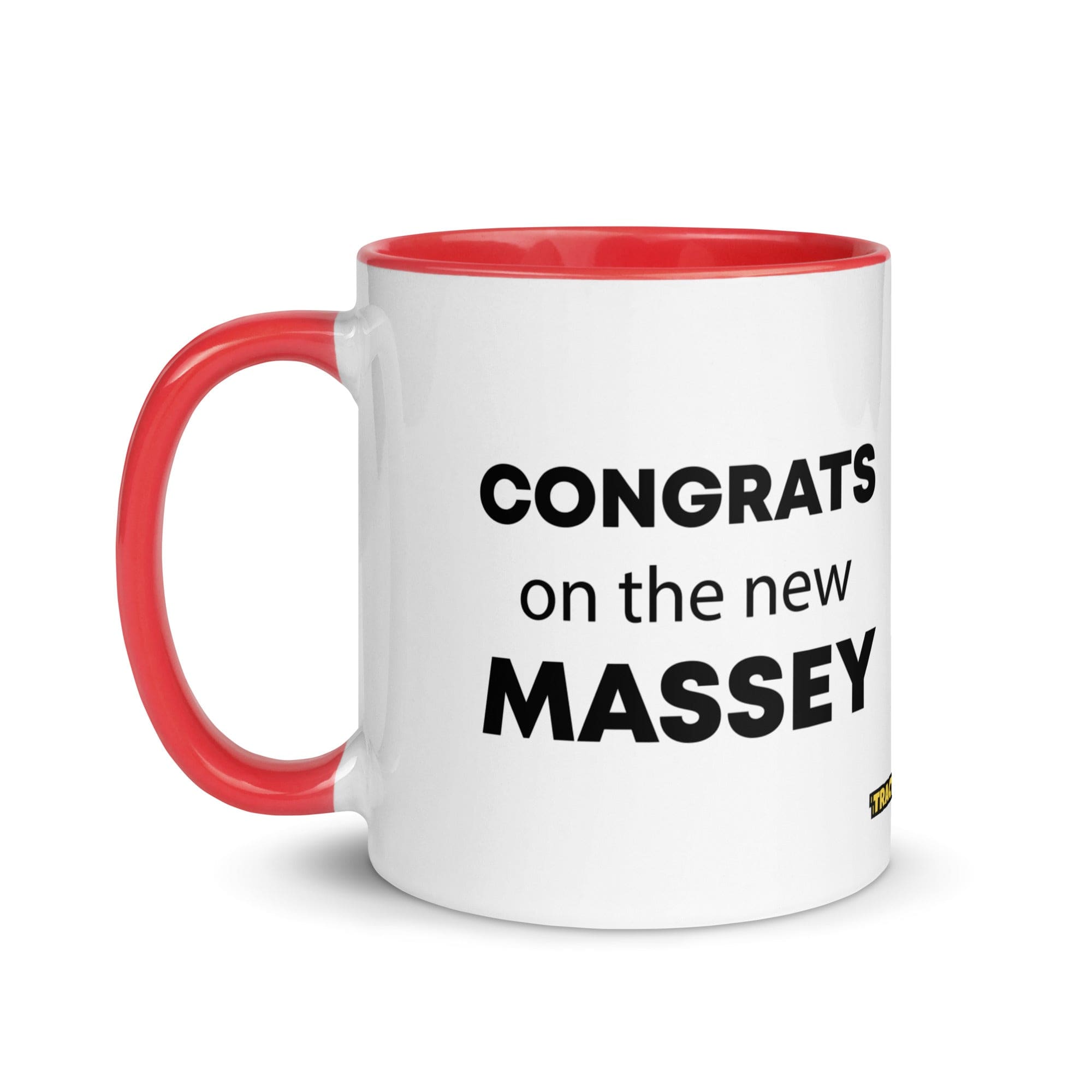 The Tractor Mugs Store Congrats On The New Massey | Mug with Color Inside Quality Farmers Merch