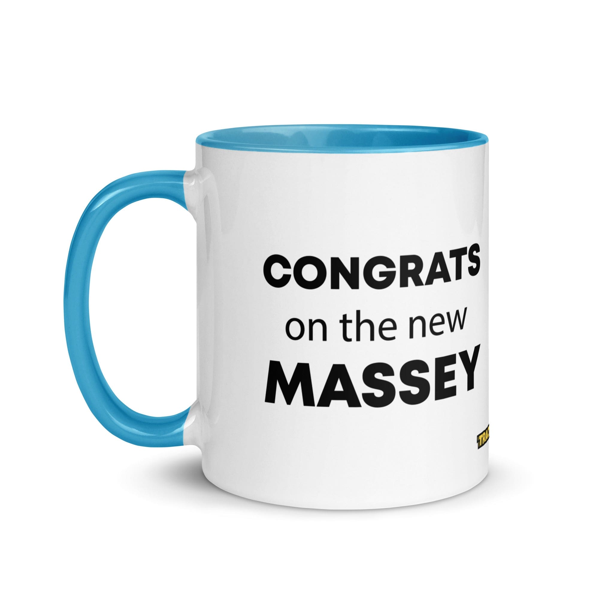 The Tractor Mugs Store Congrats On The New Massey | Mug with Color Inside Quality Farmers Merch