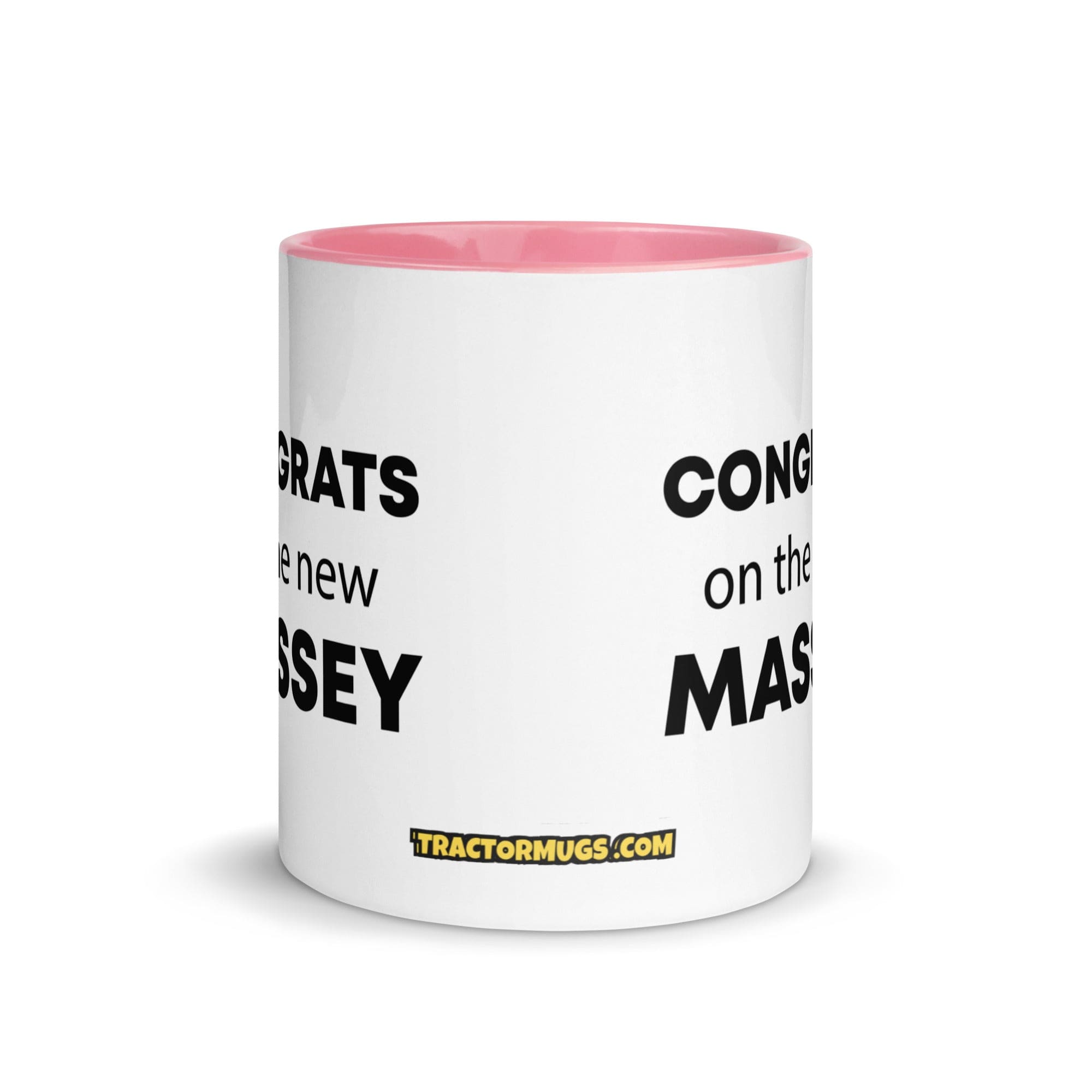 The Tractor Mugs Store Congrats On The New Massey | Mug with Color Inside Quality Farmers Merch