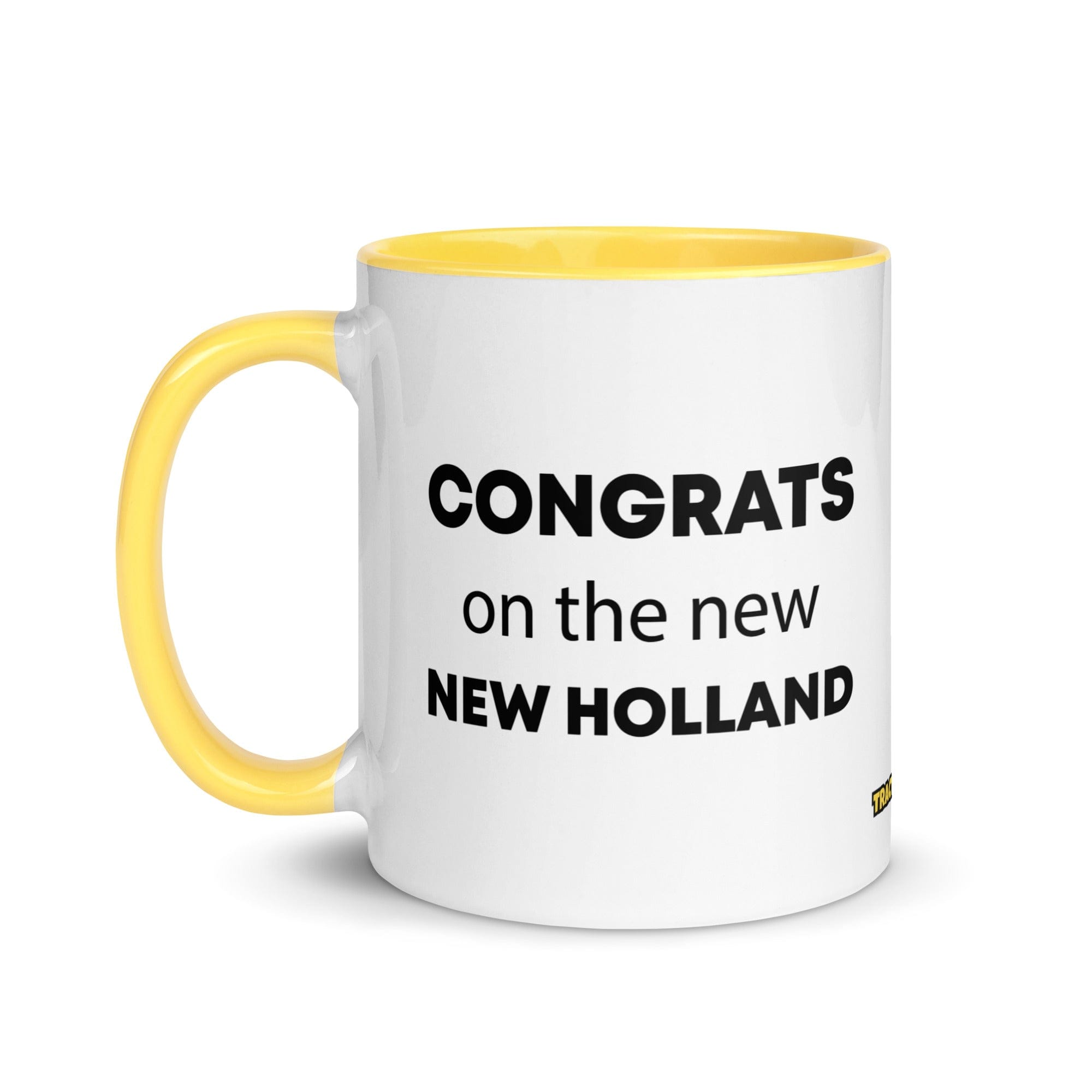 The Tractor Mugs Store Congrats On The New New Holland | Mug with Color Inside Quality Farmers Merch