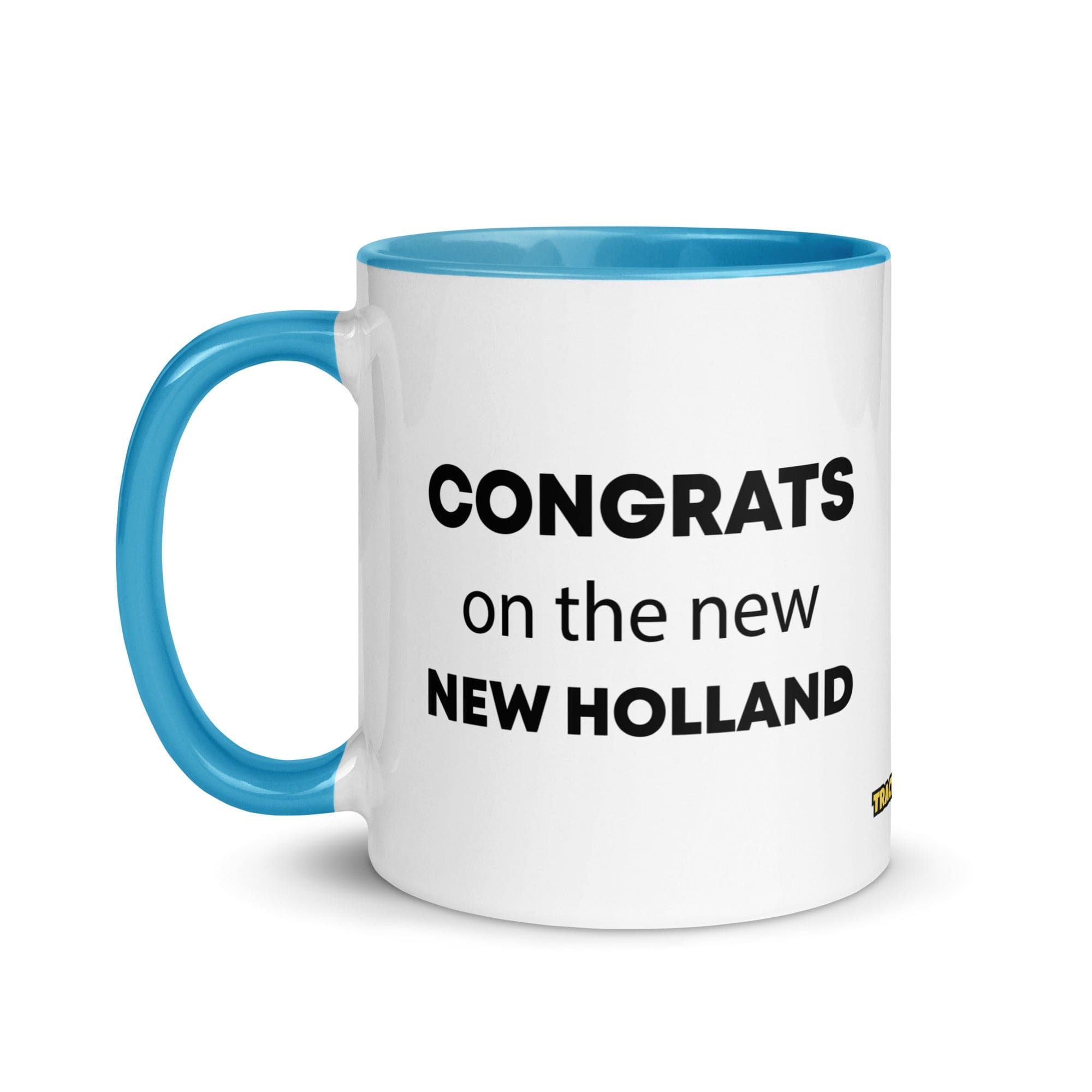 The Tractor Mugs Store Congrats On The New New Holland | Mug with Color Inside Quality Farmers Merch