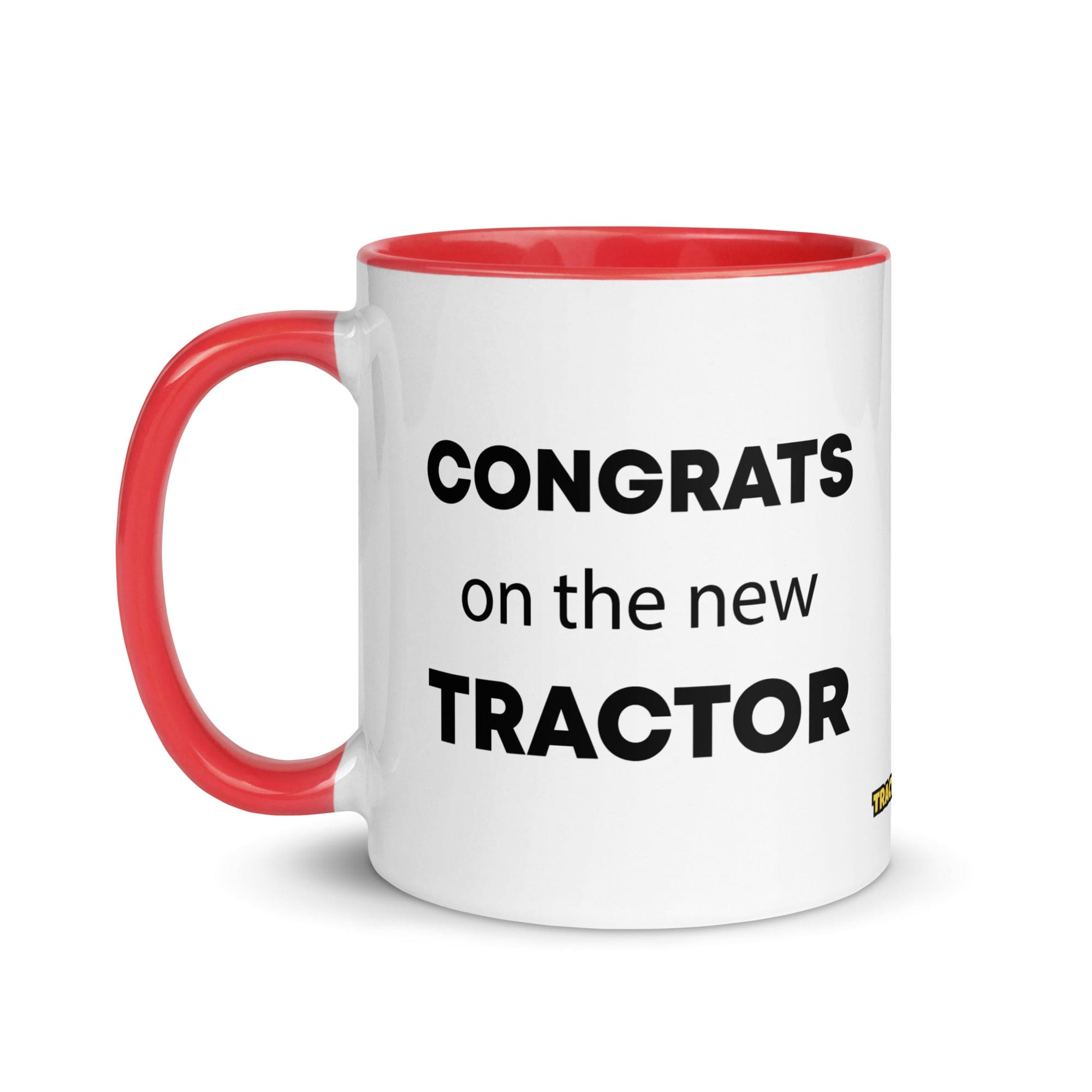 The Tractor Mugs Store Congrats On The New Tractor | Mug with Color Inside Quality Farmers Merch