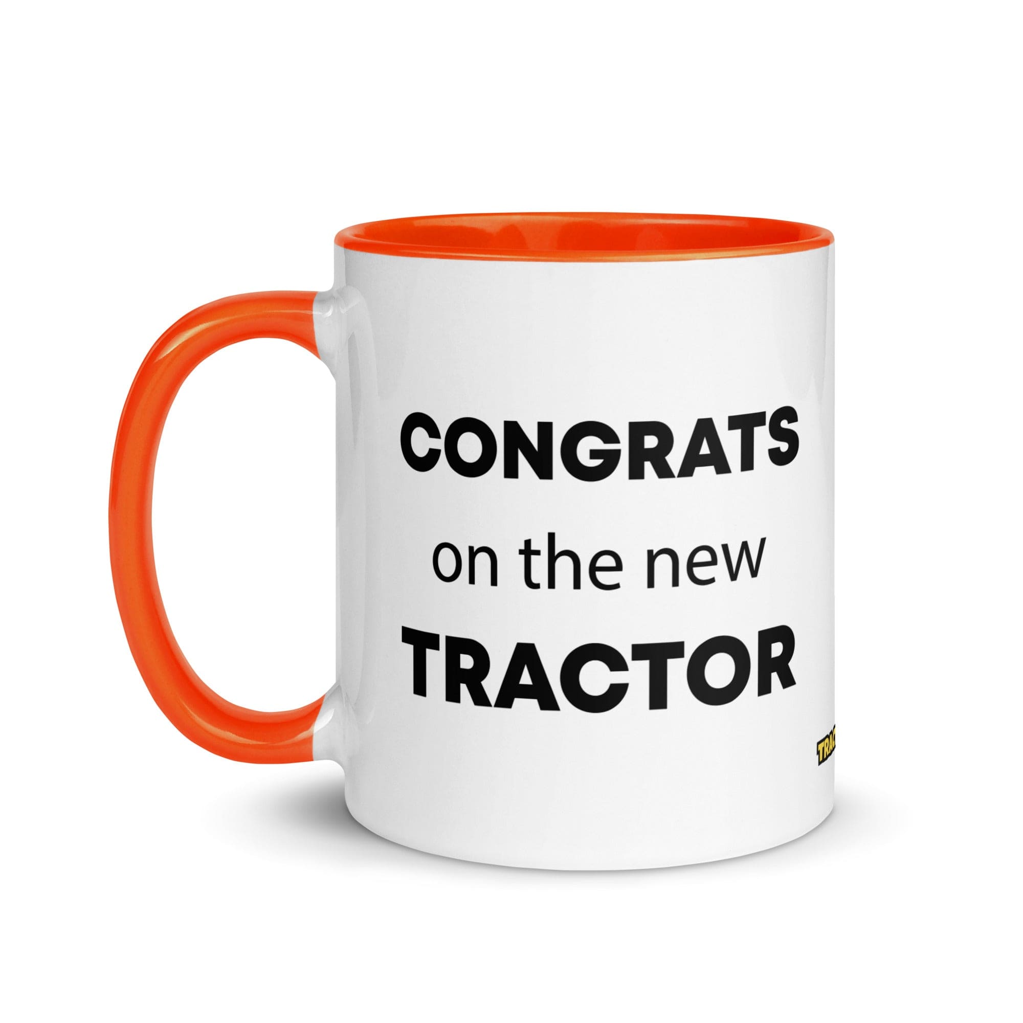 The Tractor Mugs Store Congrats On The New Tractor | Mug with Color Inside Quality Farmers Merch