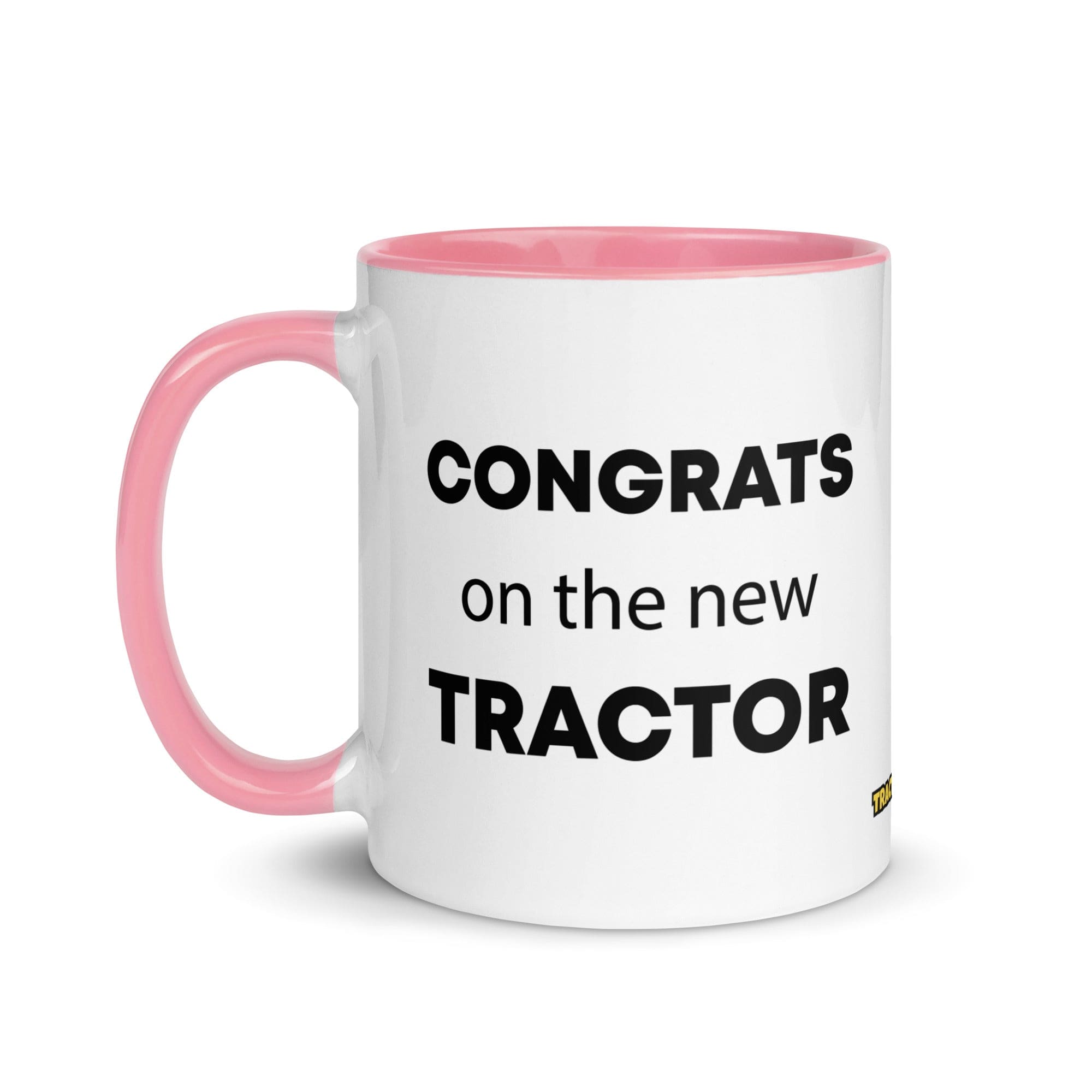 The Tractor Mugs Store Congrats On The New Tractor | Mug with Color Inside Quality Farmers Merch
