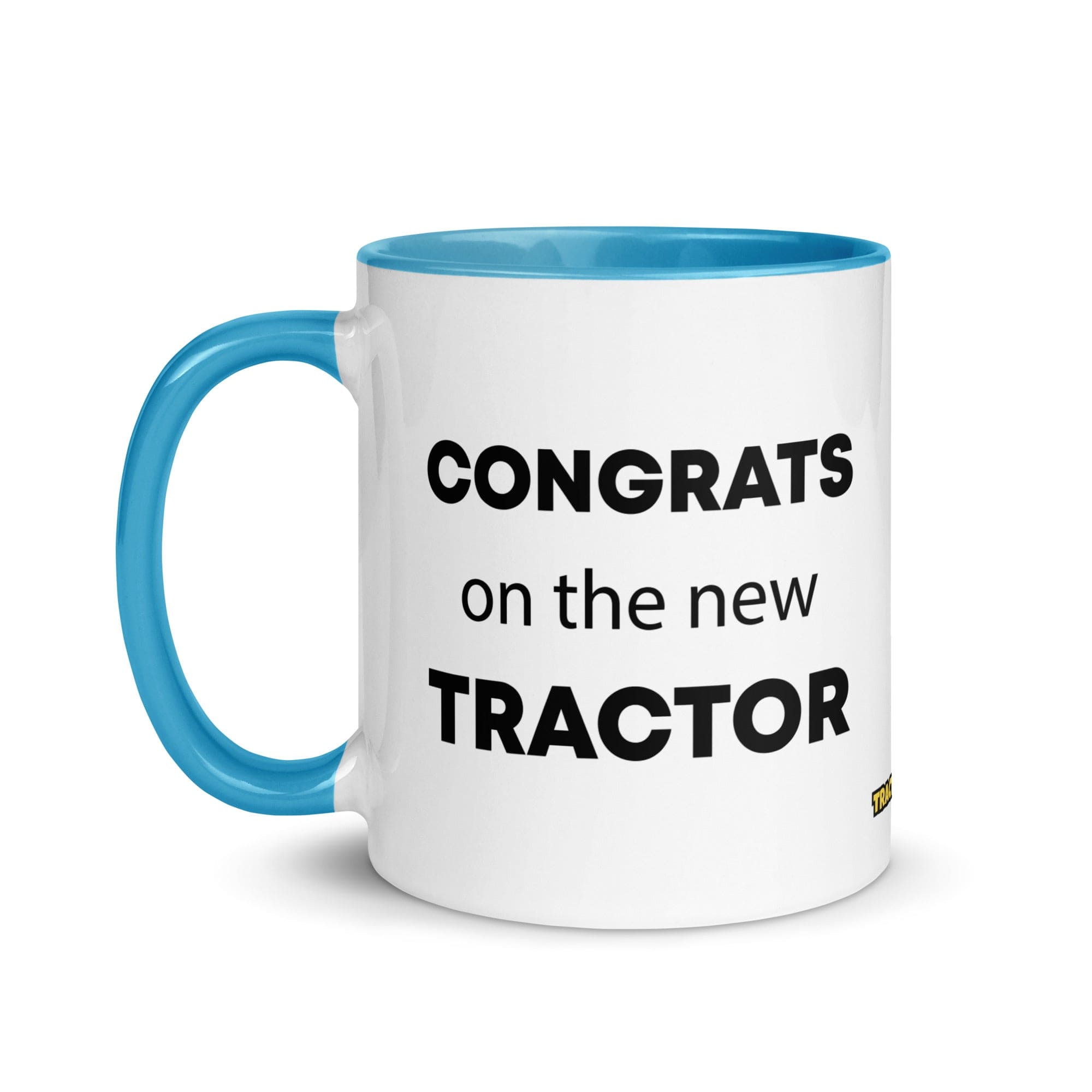The Tractor Mugs Store Congrats On The New Tractor | Mug with Color Inside Quality Farmers Merch