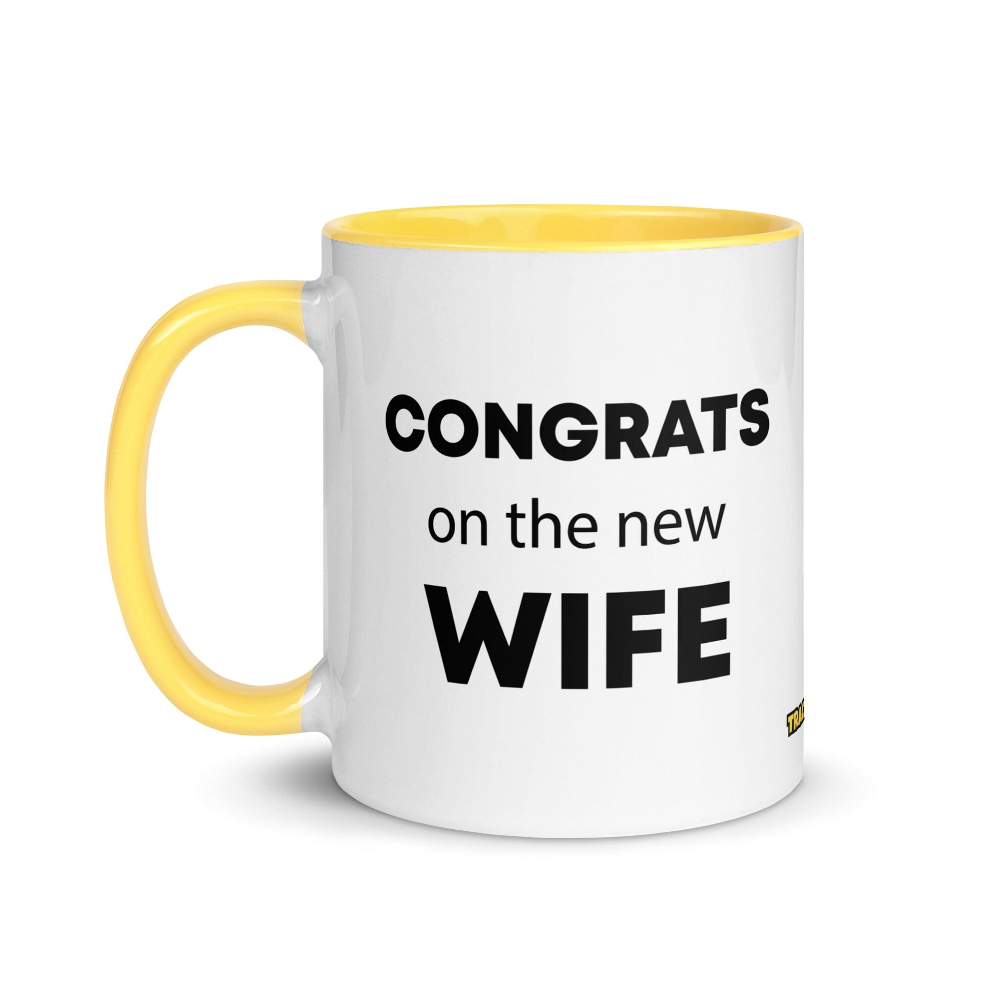 The Tractor Mugs Store Congrats On the New Wife | Mug with Color Inside Quality Farmers Merch