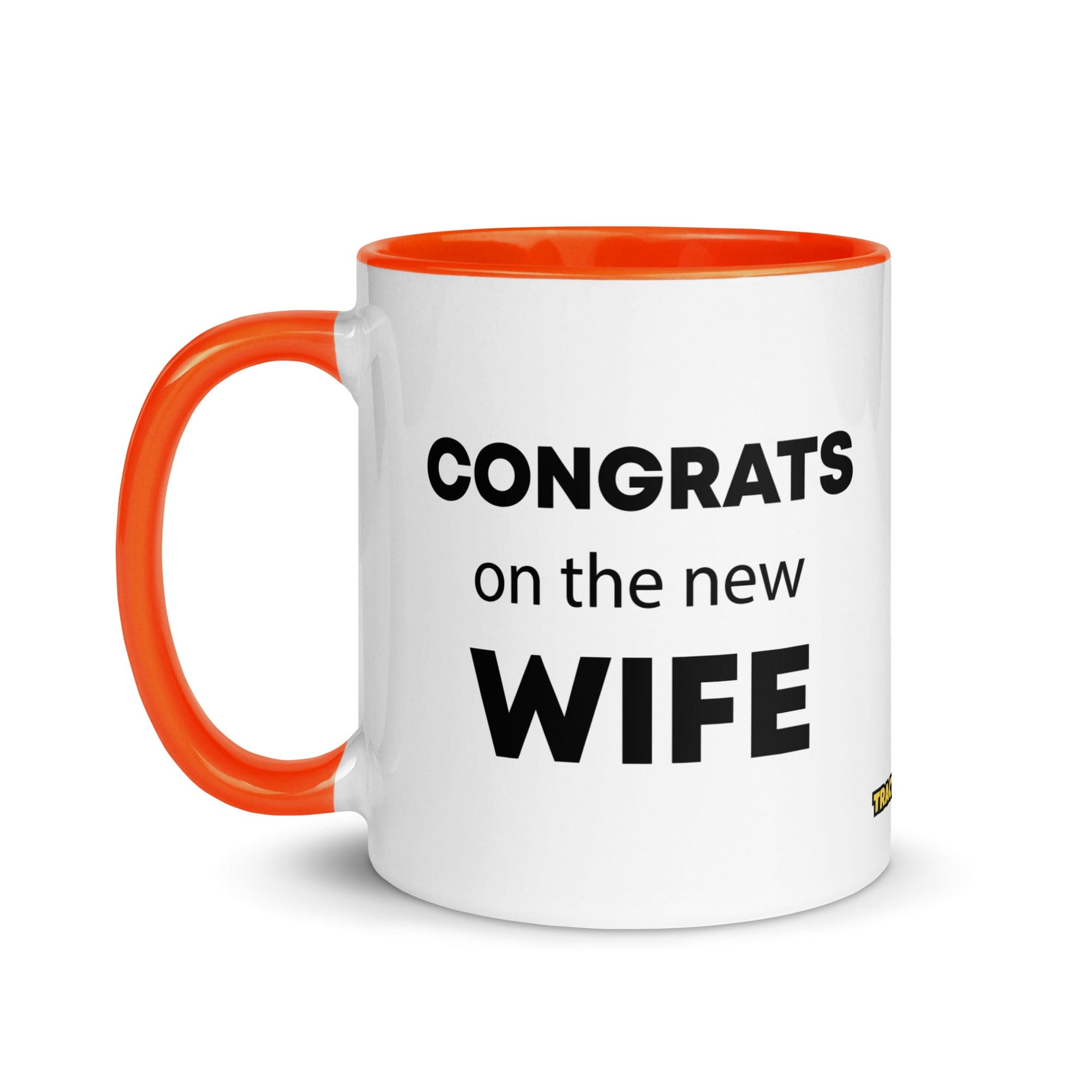The Tractor Mugs Store Congrats On the New Wife | Mug with Color Inside Quality Farmers Merch