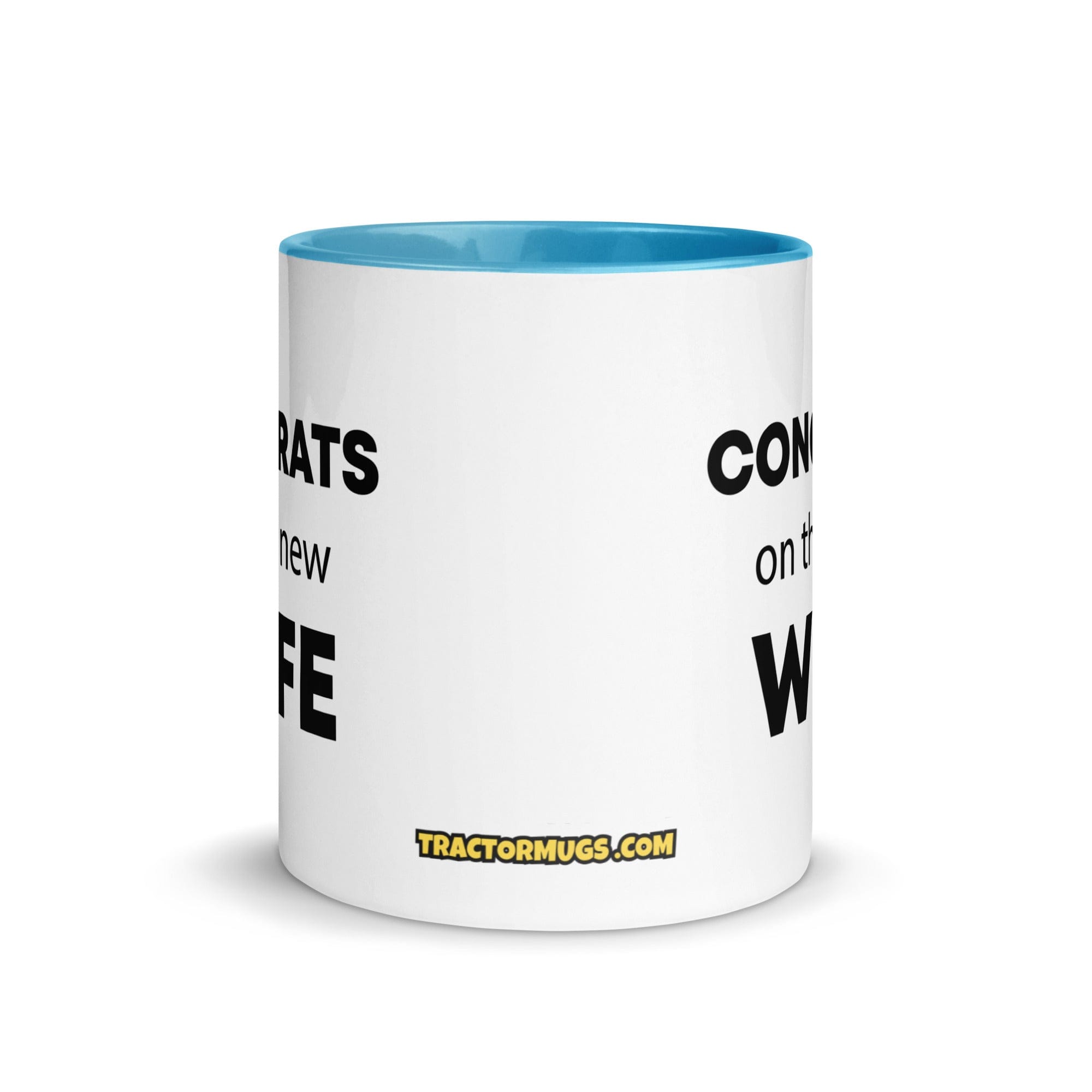 The Tractor Mugs Store Congrats On the New Wife | Mug with Color Inside Quality Farmers Merch