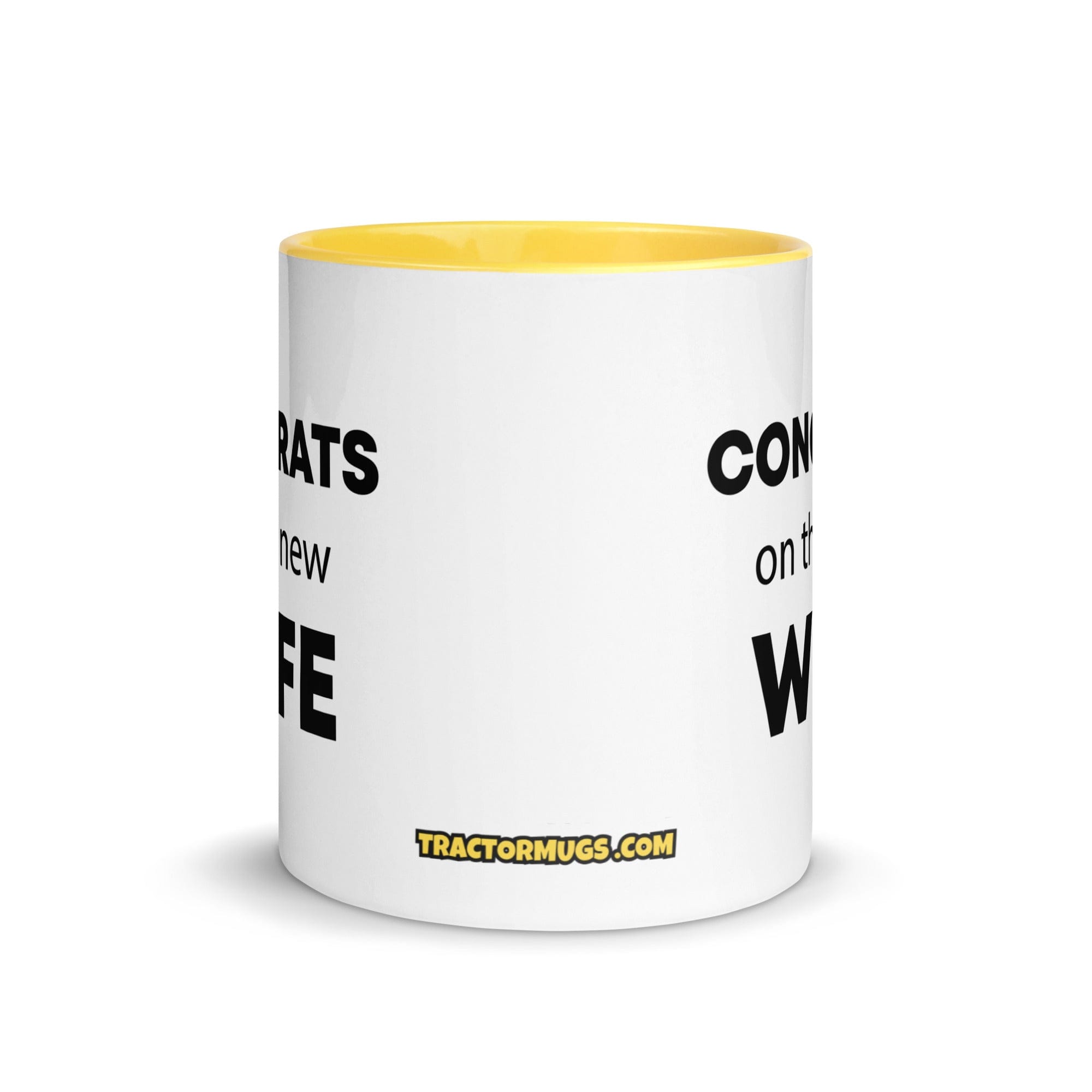 The Tractor Mugs Store Congrats On the New Wife | Mug with Color Inside Quality Farmers Merch