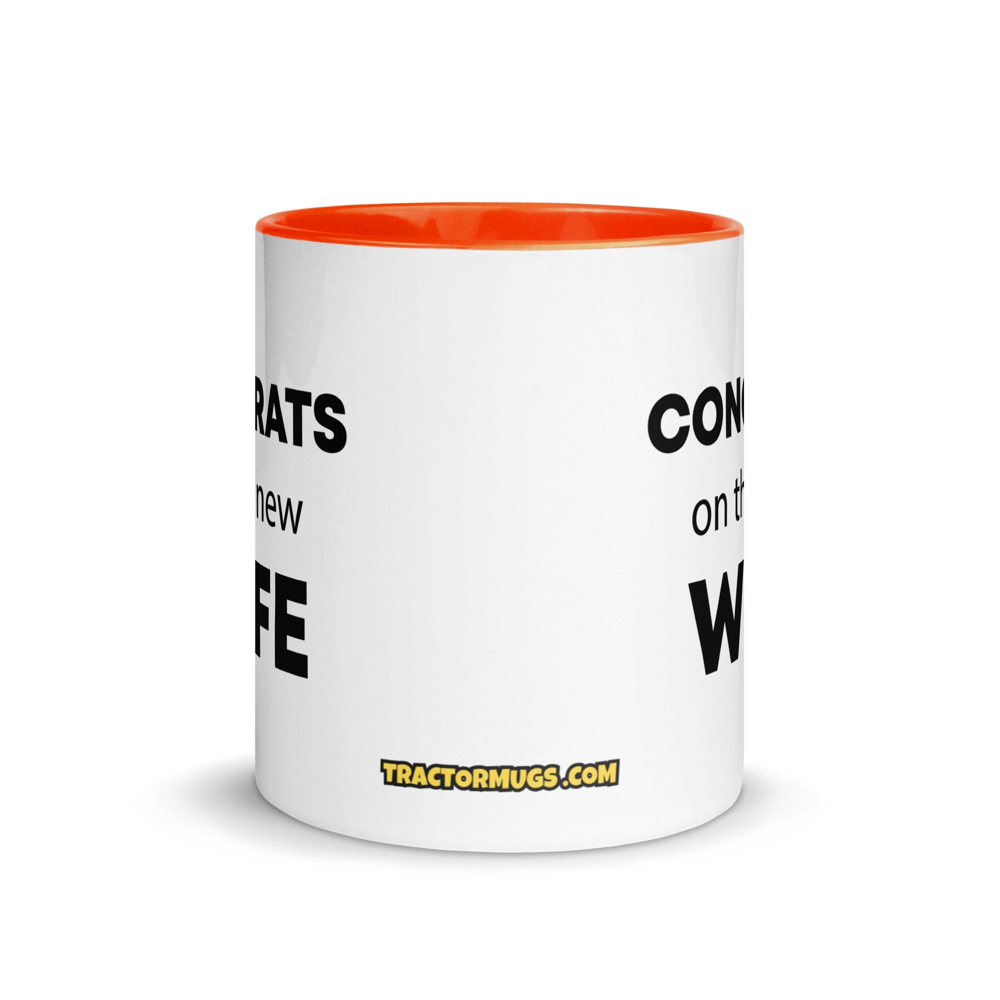 The Tractor Mugs Store Congrats On the New Wife | Mug with Color Inside Quality Farmers Merch