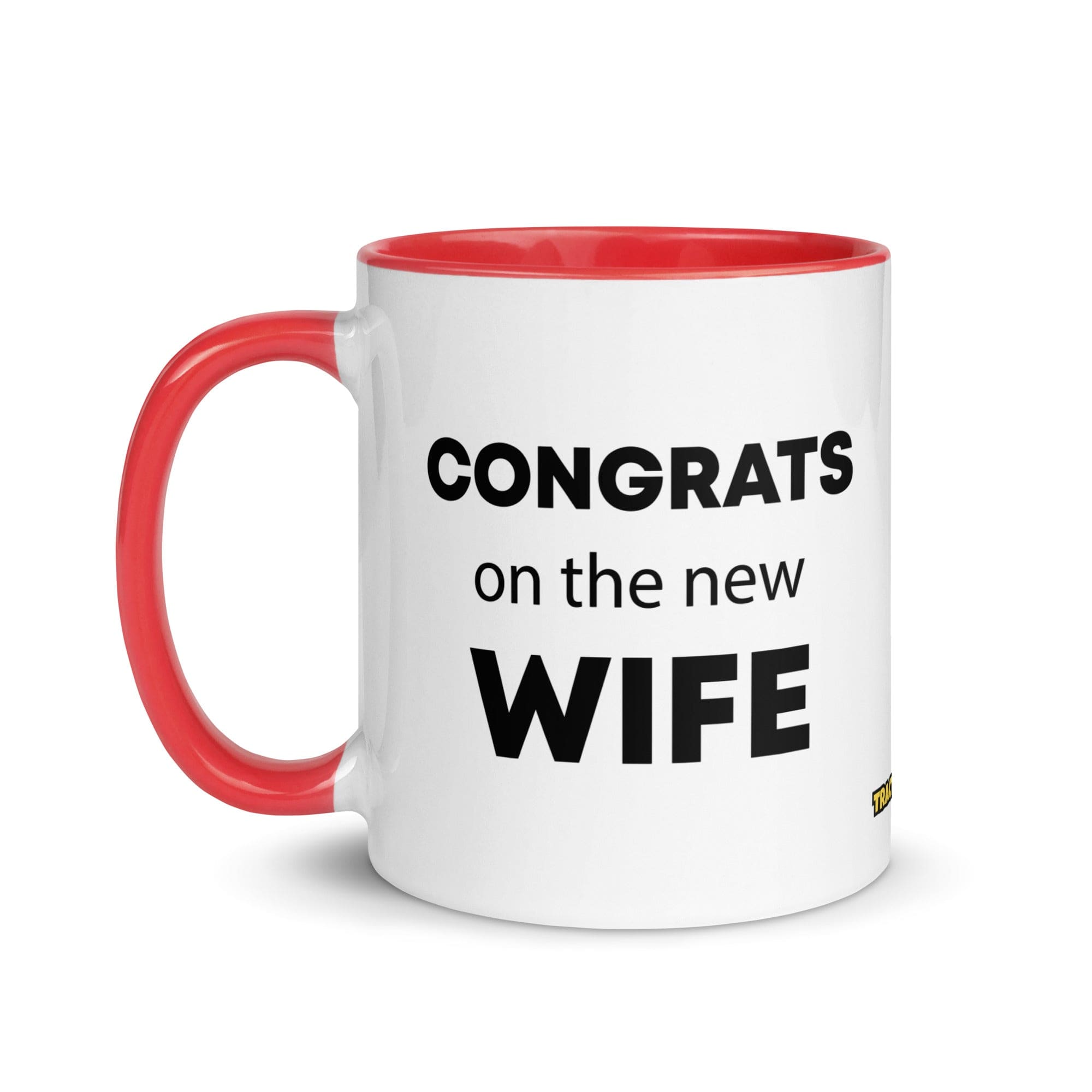 The Tractor Mugs Store Congrats On the New Wife | Mug with Color Inside Quality Farmers Merch