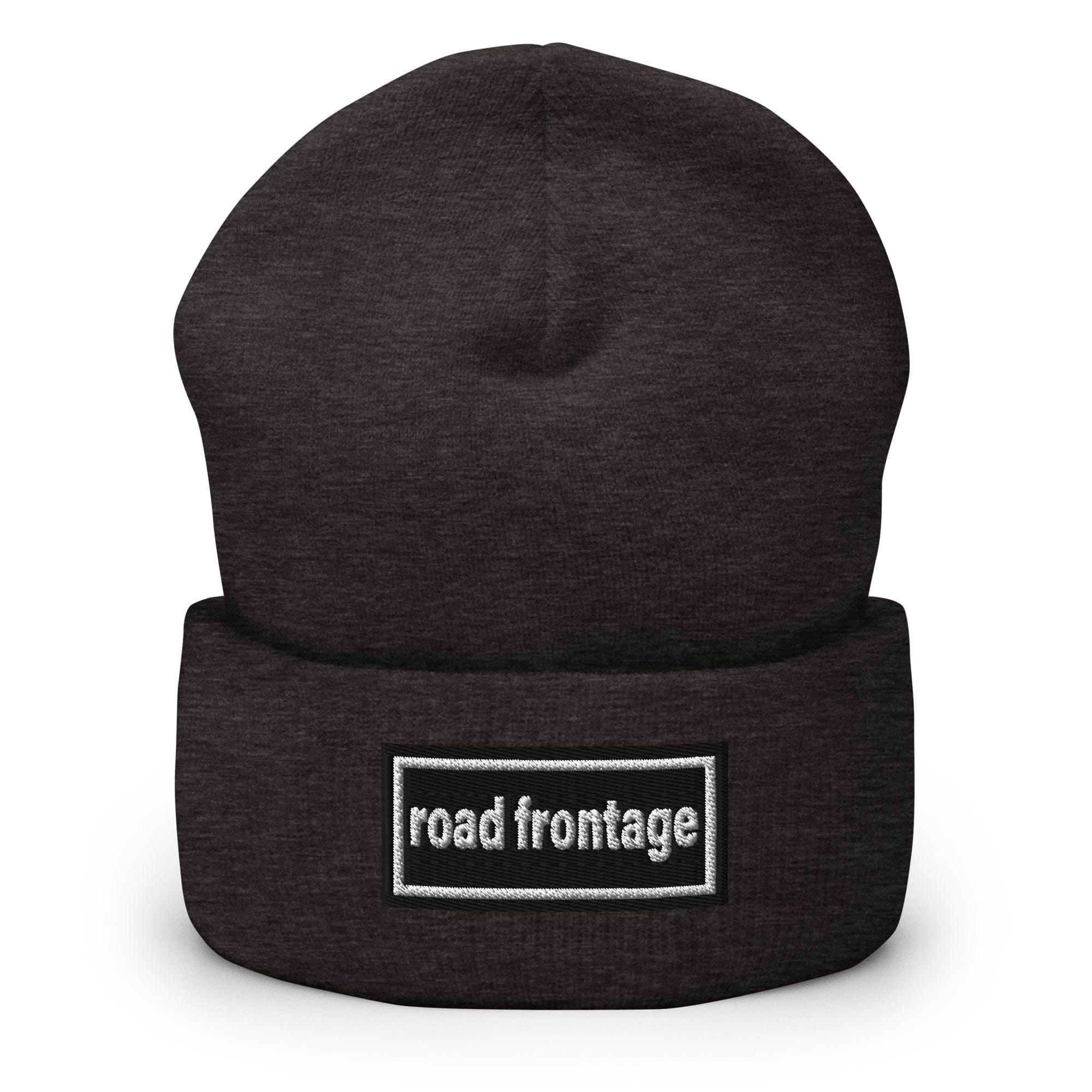The Tractor Mugs Store Dark Grey OASIS Style 'Road Frontage' | Cuffed Beanie Quality Farmers Merch