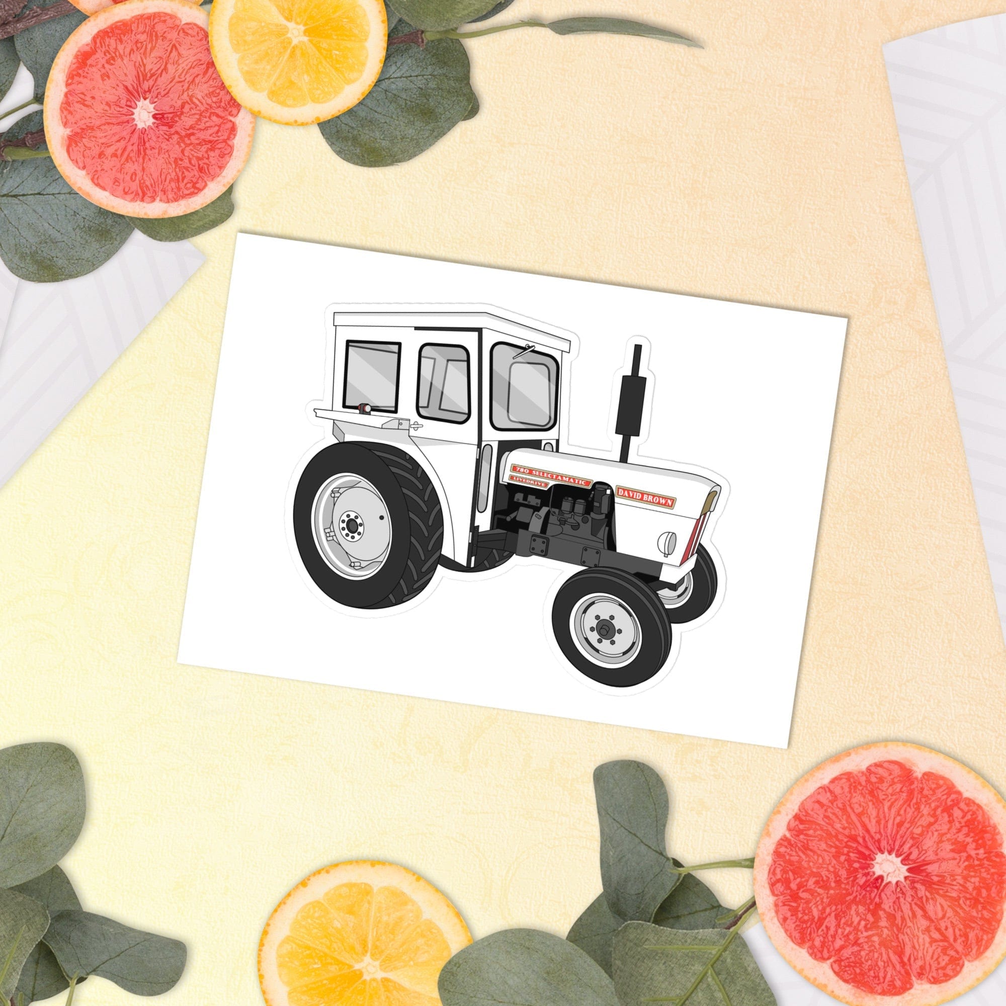 The Tractor Mugs Store David Brown 780 Selectamatic | Sticker sheet Quality Farmers Merch