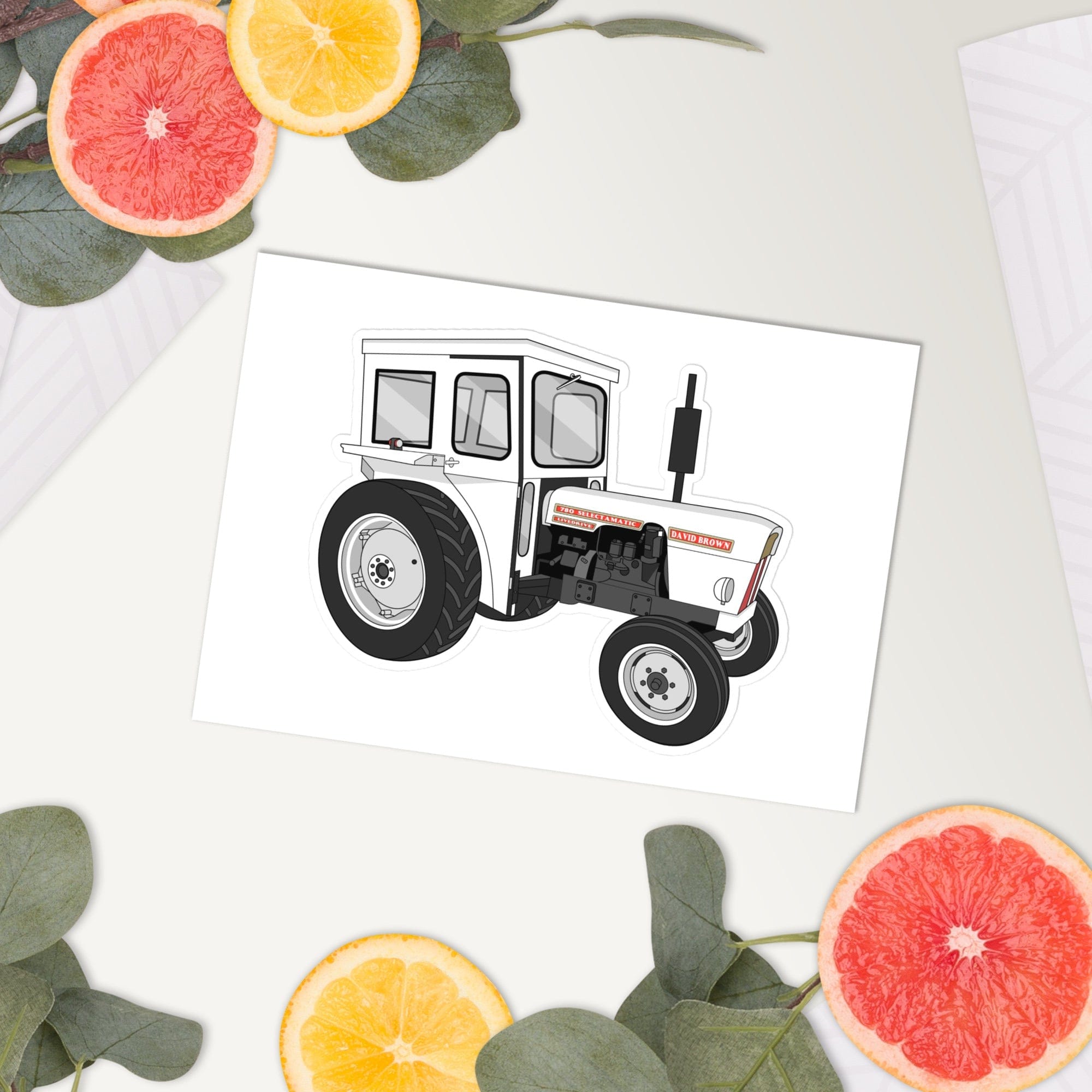 The Tractor Mugs Store David Brown 780 Selectamatic | Sticker sheet Quality Farmers Merch