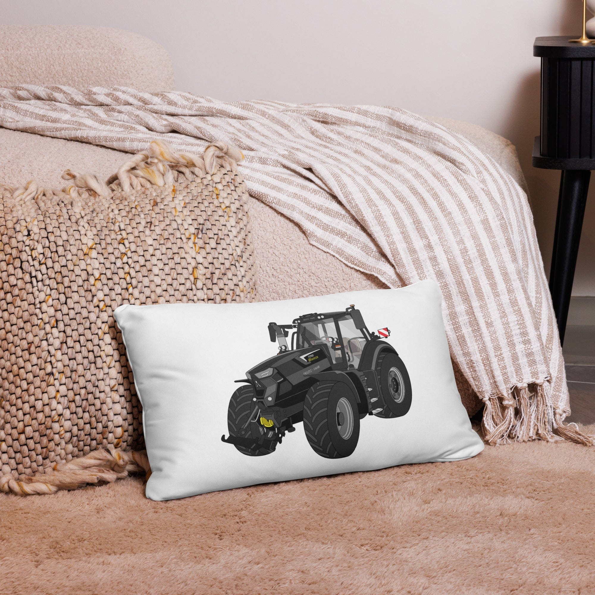 The Tractor Mugs Store Deutz-Fahr 7250 TTV Warrior Edition | Pillow Case Quality Farmers Merch