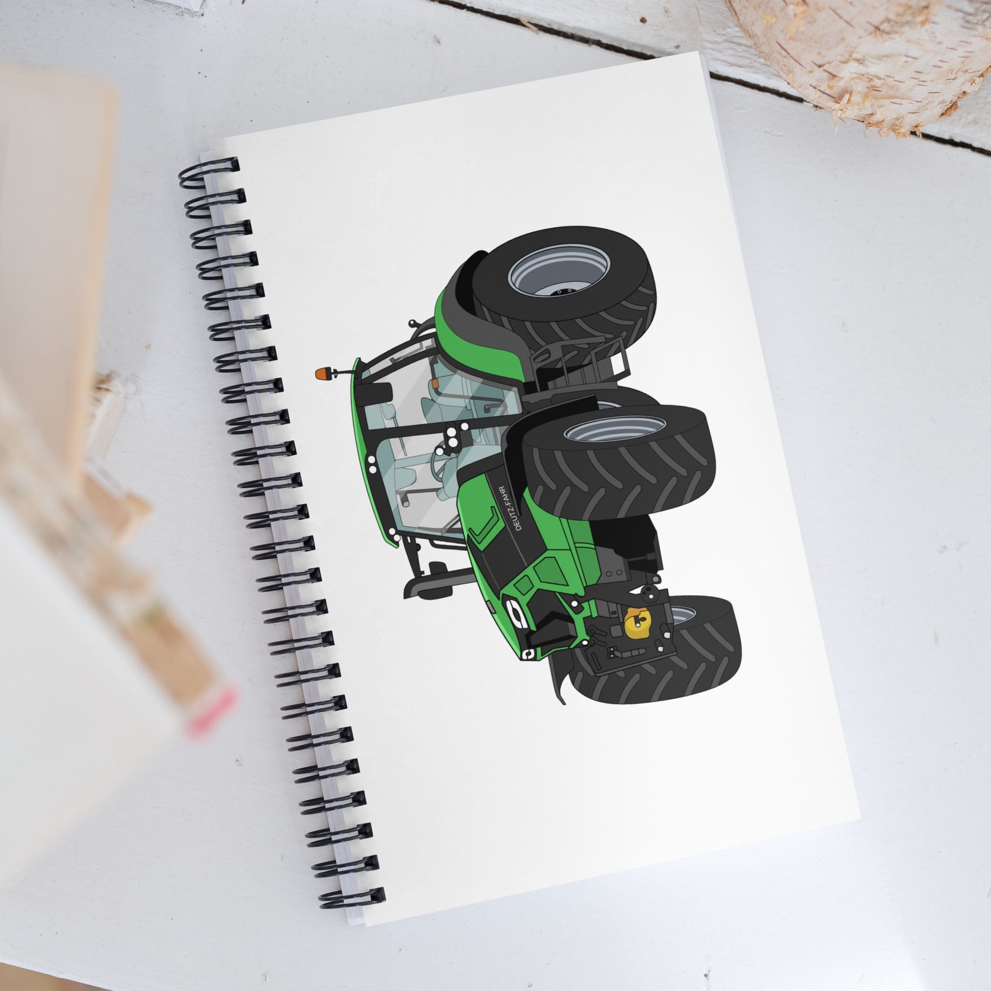 The Tractor Mugs Store Deutz - Fahr Agrotron 7250 Ttv | Spiral notebook Quality Farmers Merch