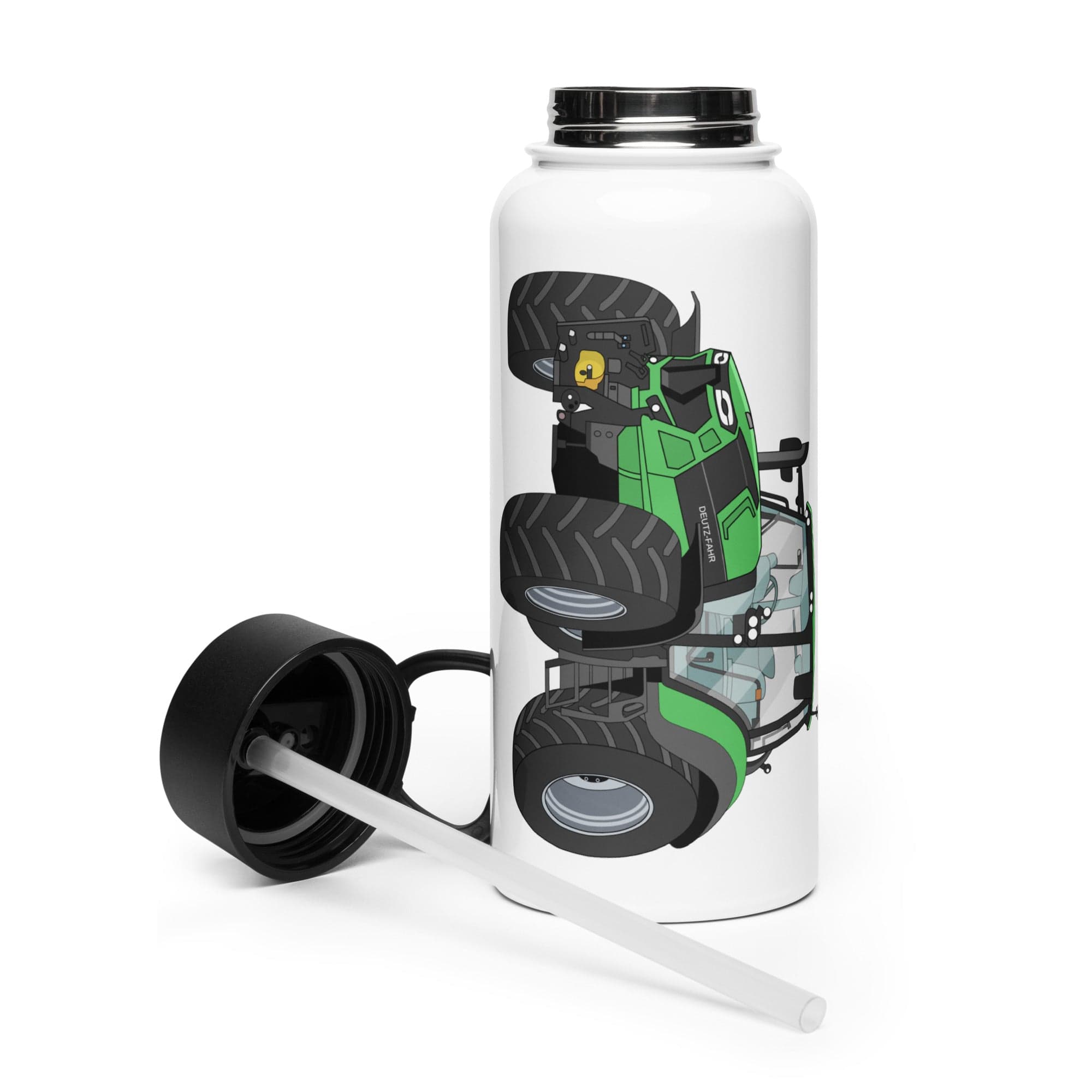 The Tractor Mugs Store Deutz - Fahr Agrotron 7250 Ttv | Stainless Steel Water Bottle Quality Farmers Merch
