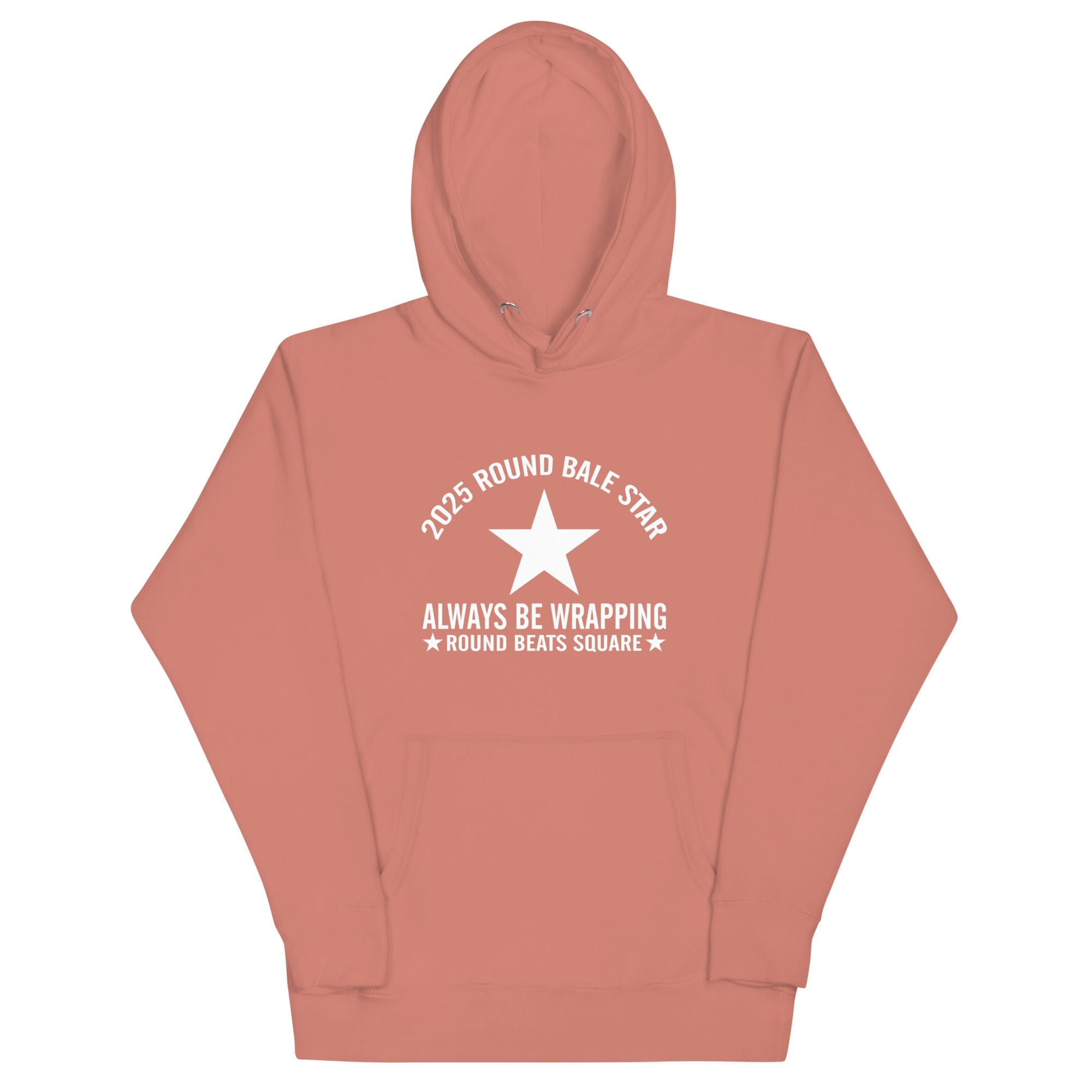 The Tractor Mugs Store Dusty Rose / S Round Baler Star | Unisex Hoodie Quality Farmers Merch