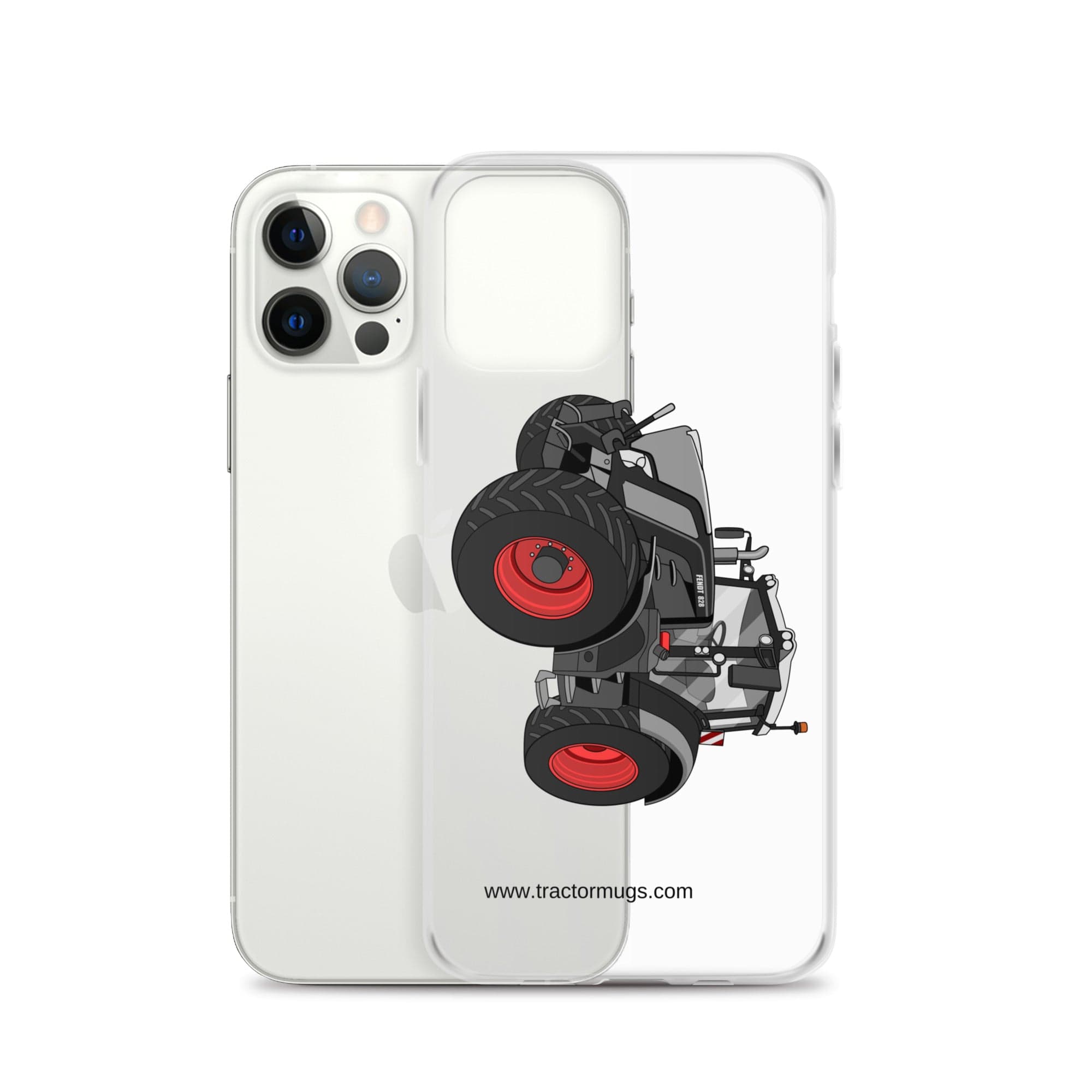 The Tractor Mugs Store Fendt 828 Profi Black Beauty | Clear Case for iPhone® Quality Farmers Merch