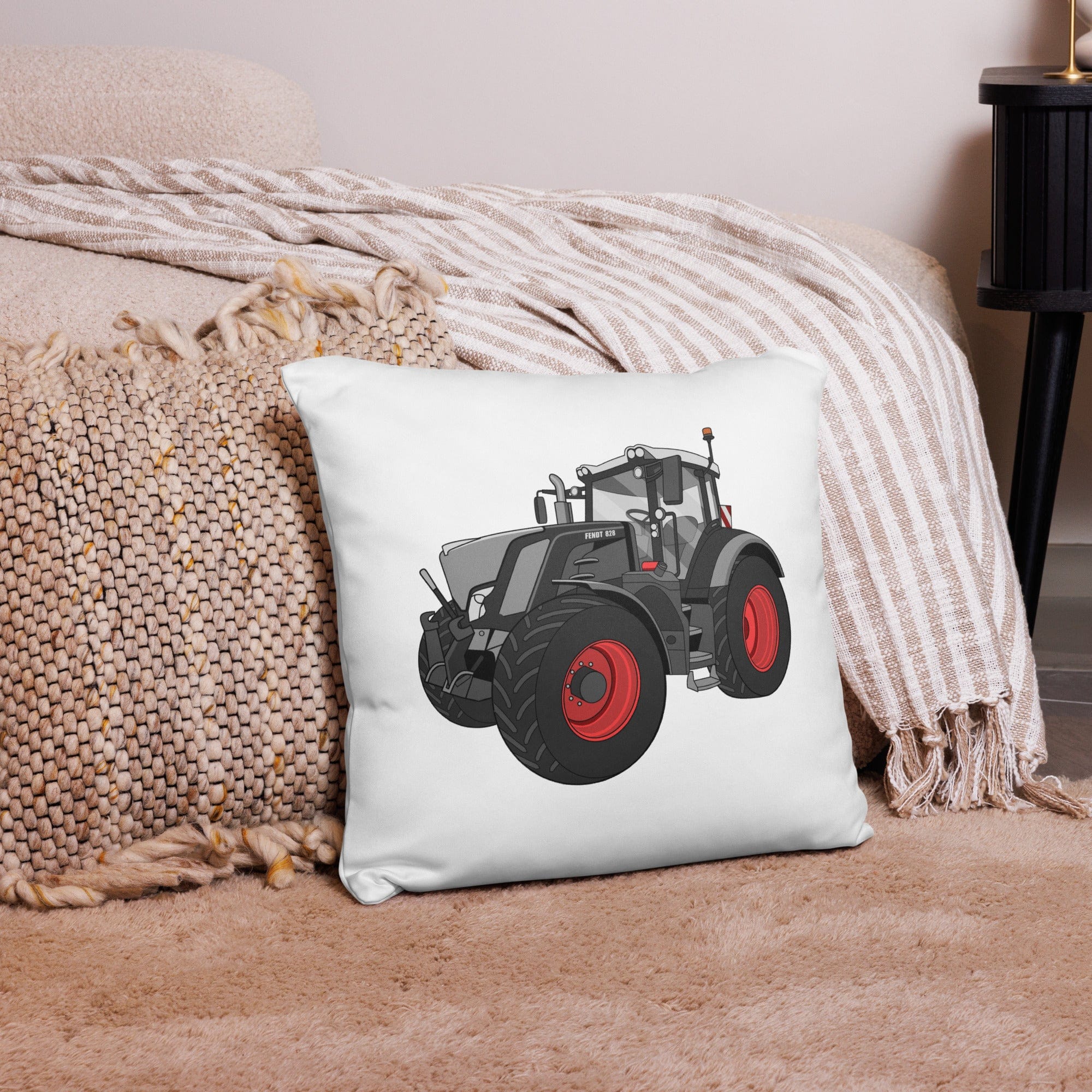 The Tractor Mugs Store Fendt 828 Profi Black Beauty | Pillow Case Quality Farmers Merch